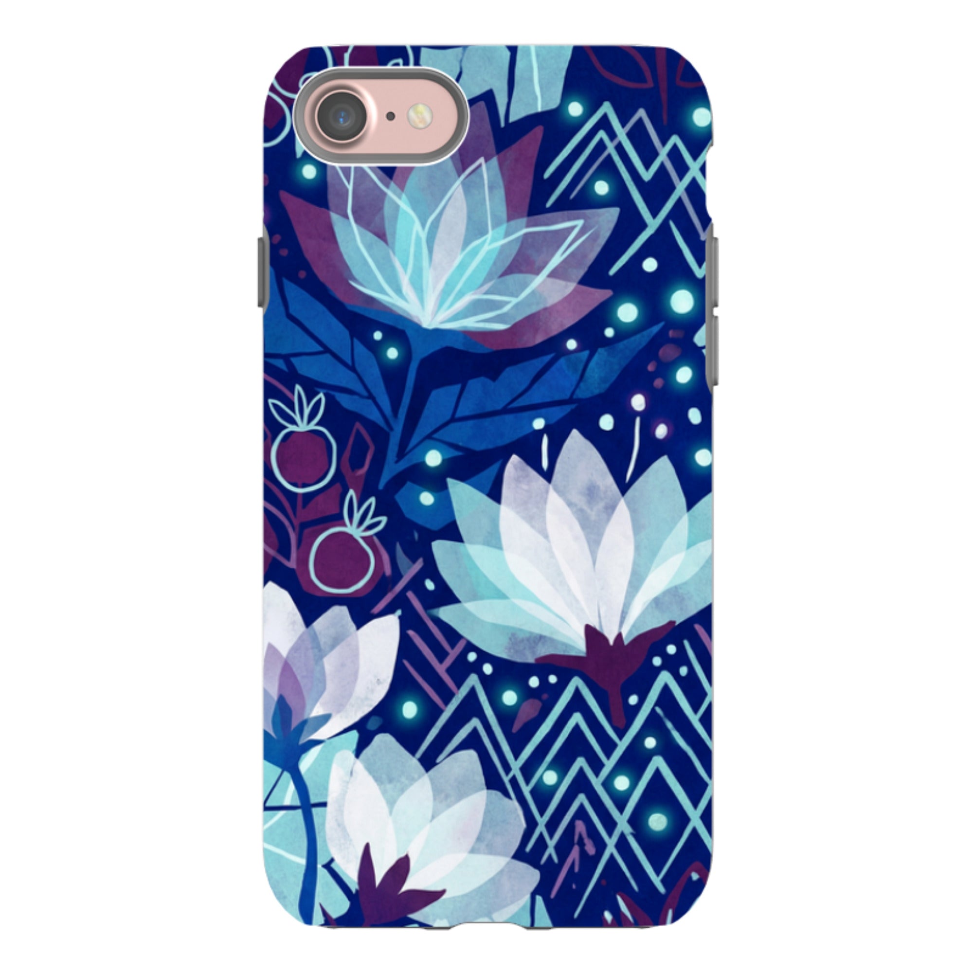 Frozen Lake Petals by Aino Kallio - iPhone Tough Case