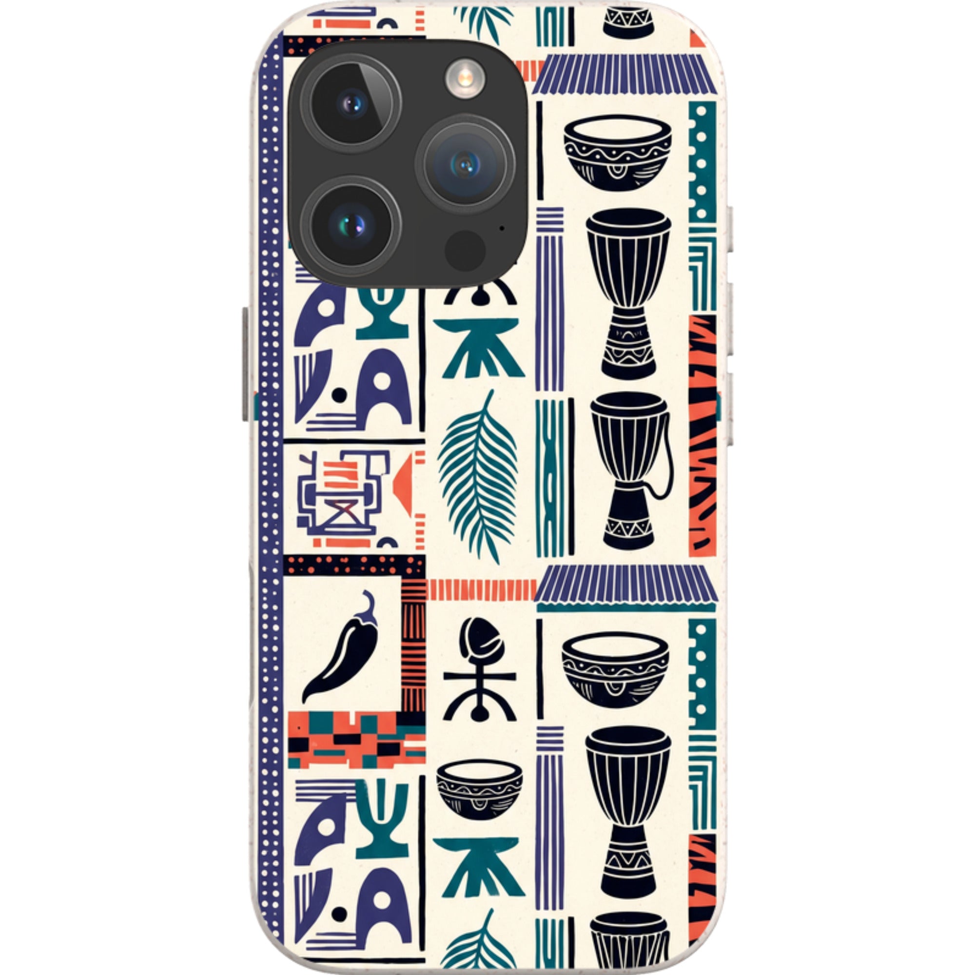 Market Day Icons by Ada Okoye — iPhone 16 Pro iPhone Bio-degradable Case — Finnaij