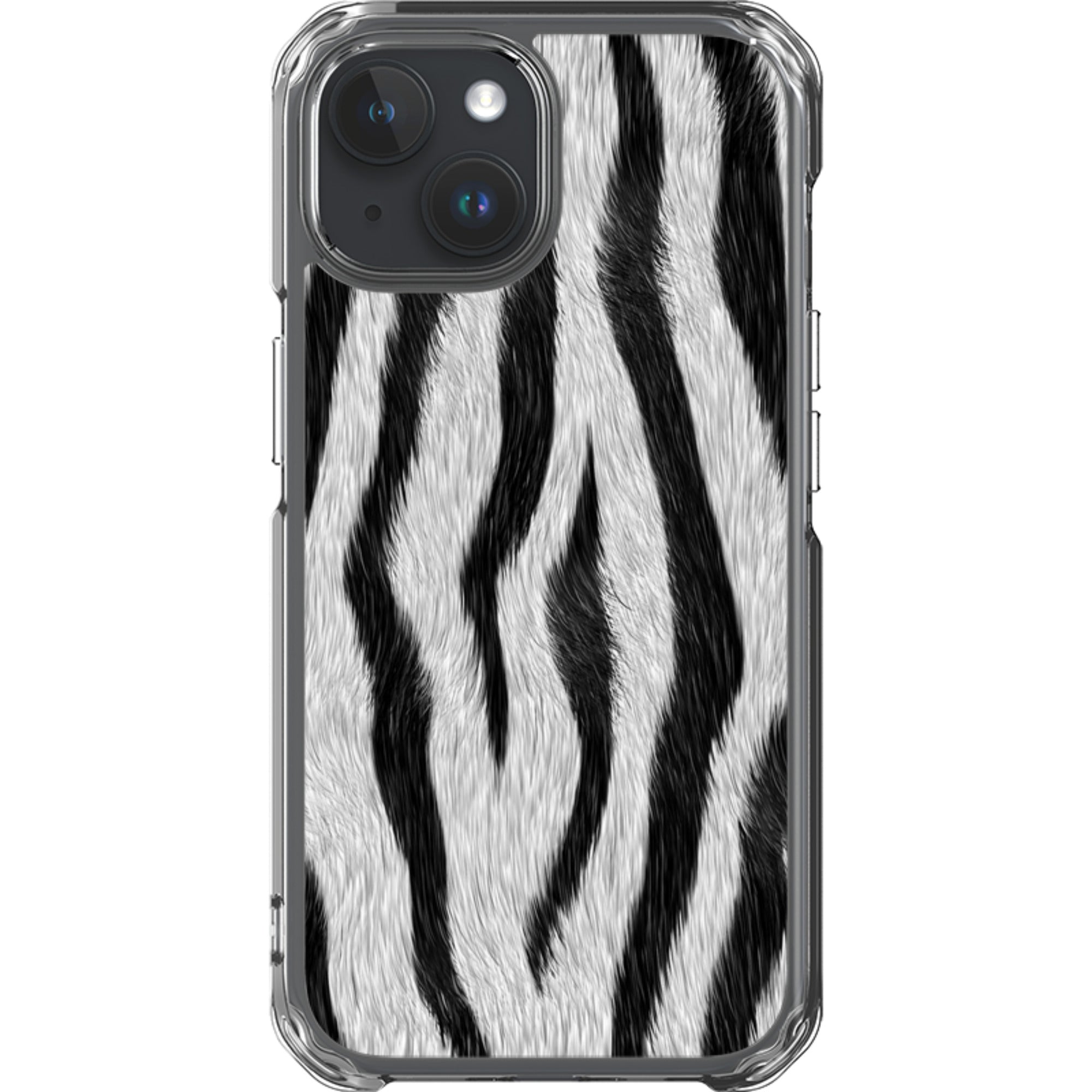 Zebra Groove - iPhone Magsafe Clear Impact Case
