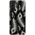 Feathers in Bloom Black — S21 Samsung Galaxy Bio-degradable Case — Finnaij