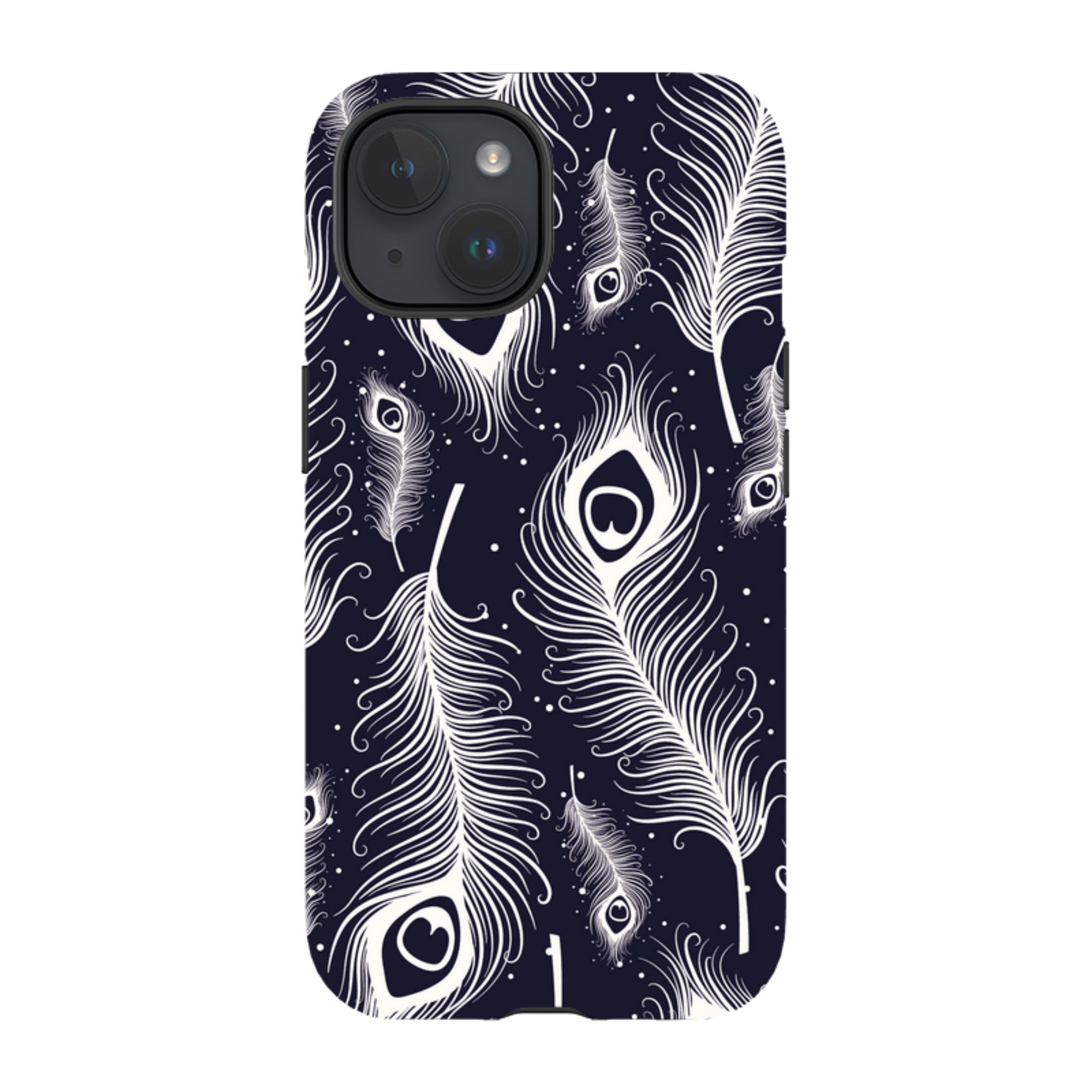 Feathers in Bloom — Apple iPhone Tough Case — Finnaij