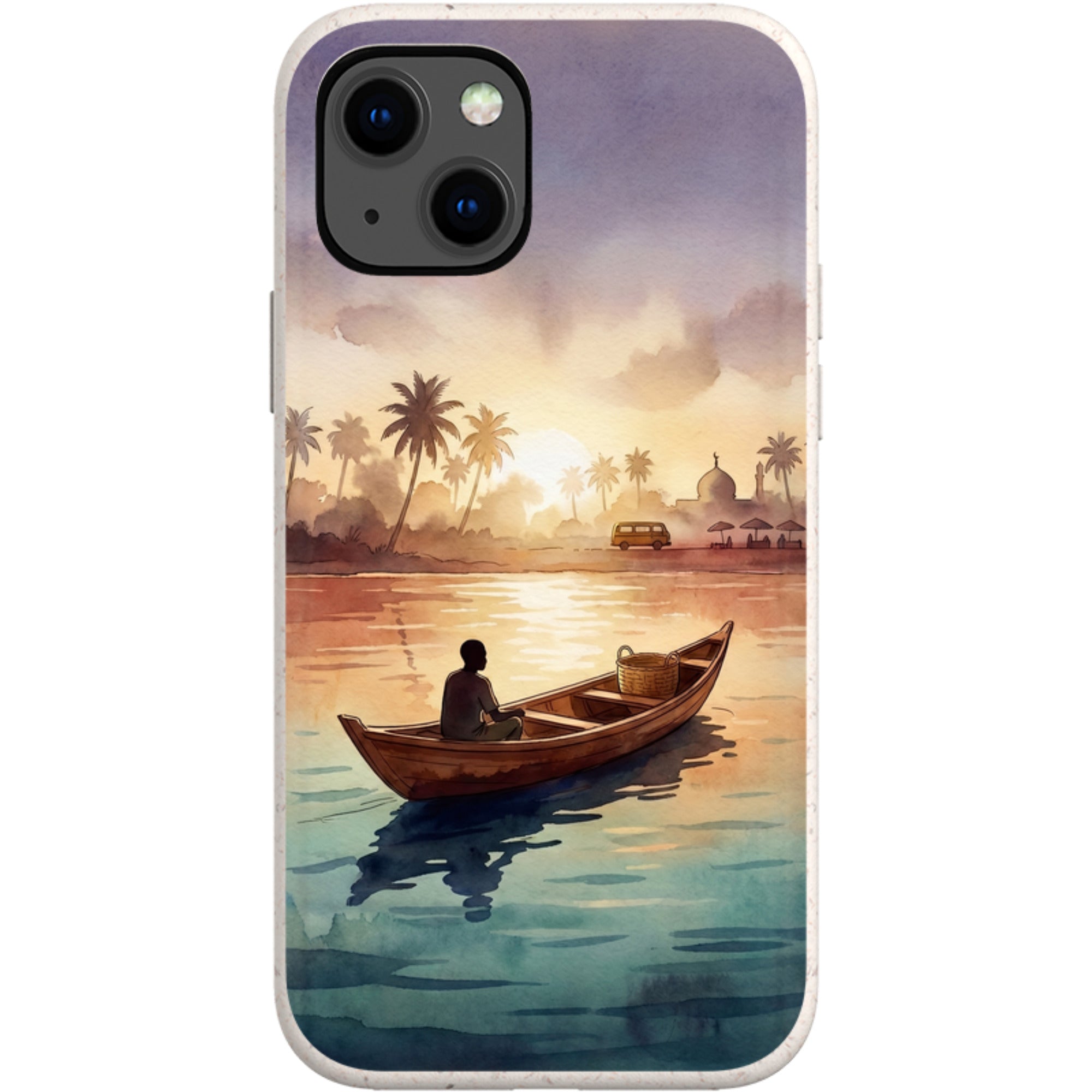 Lagoon Morning by Tobi Akinyemi — iPhone 13 iPhone Bio-degradable Case — Finnaij