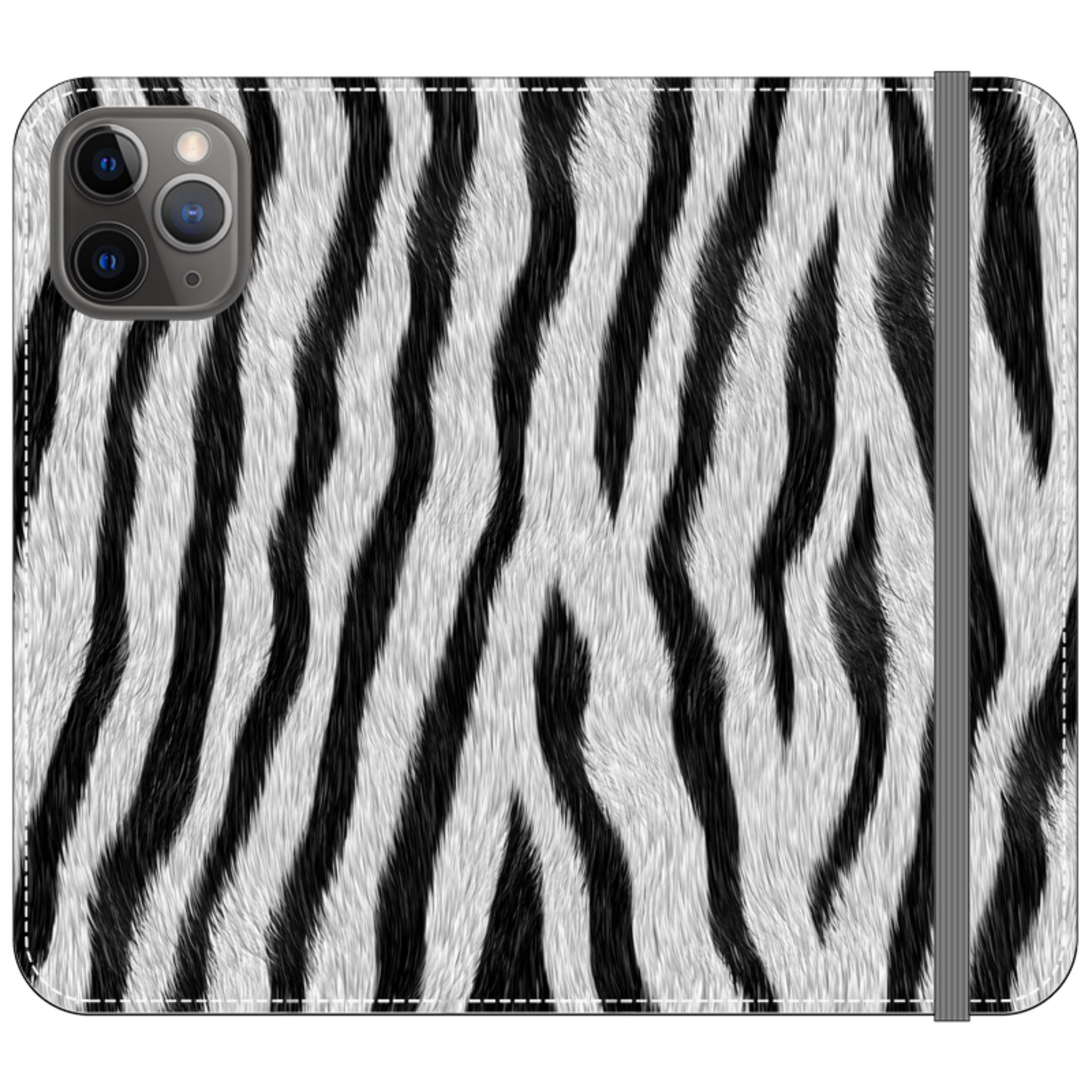 Zebra Groove - Folio Wallet Case - Finnaij