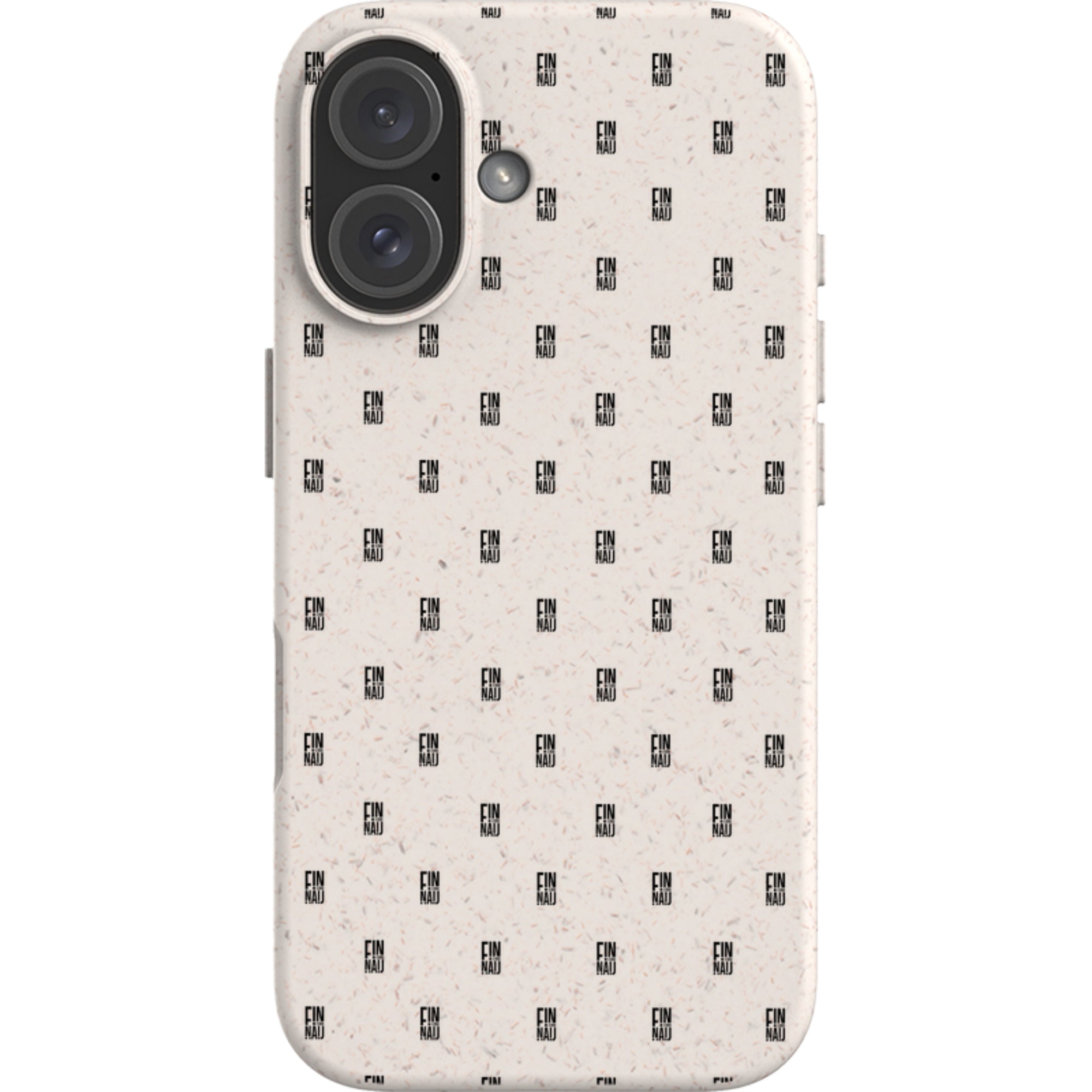 Monogram Natural — iPhone 16 iPhone Bio-degradable Case — Finnaij