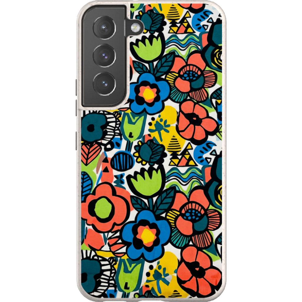 Floral Street Nordic by Salla Niemi — S22 Samsung Galaxy Bio-degradable Case — Finnaij