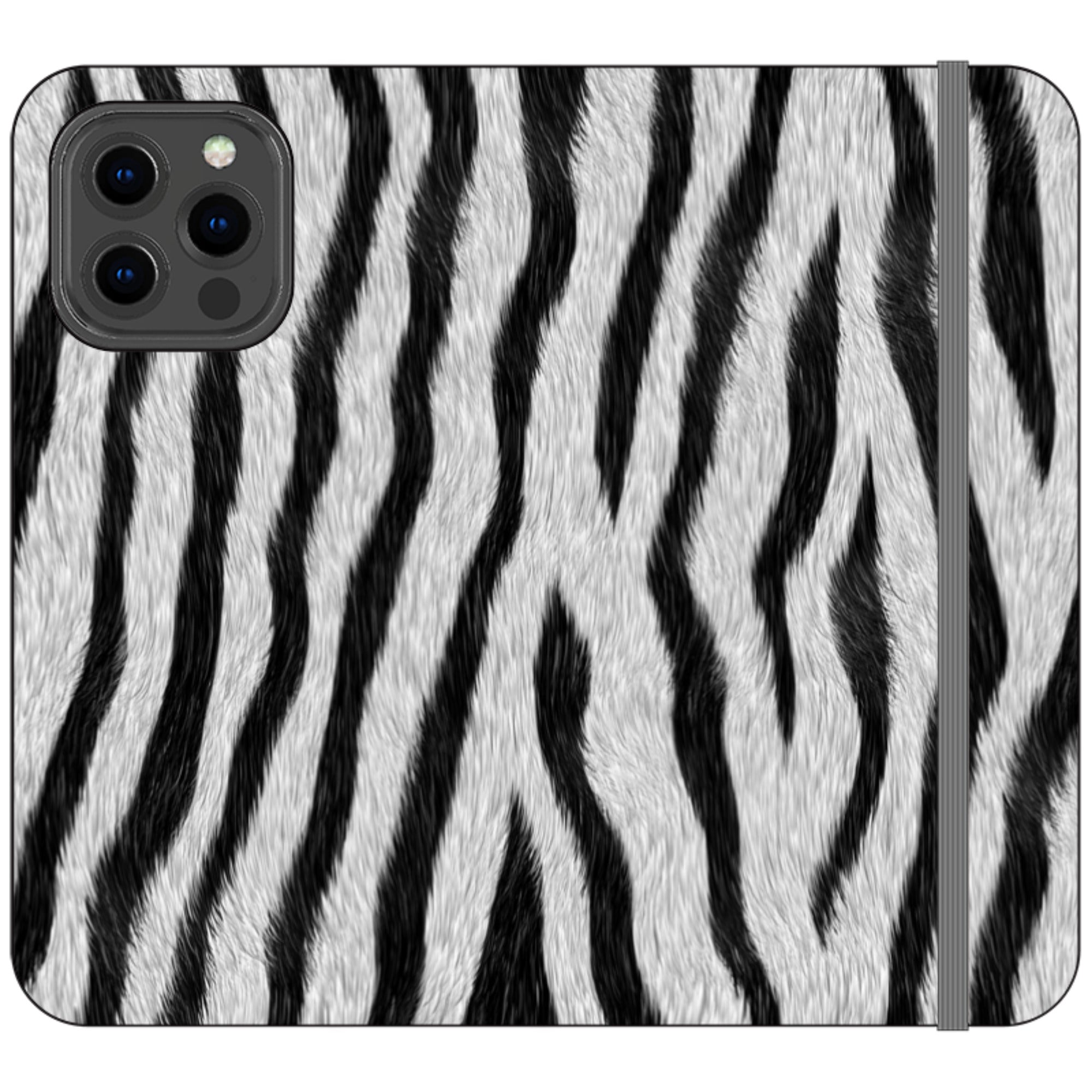 Zebra Groove - Folio Wallet Case - Finnaij