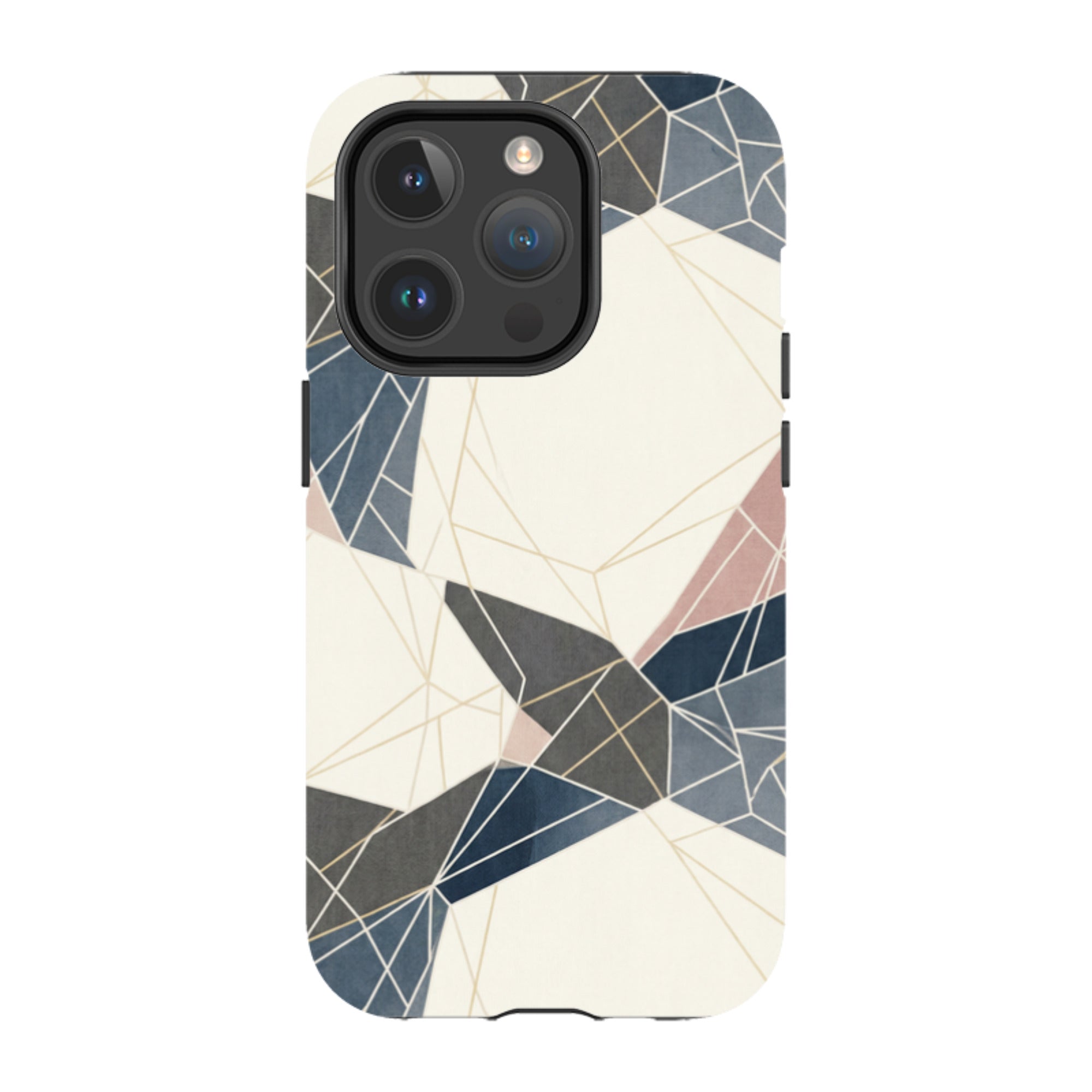 Frozen Lake Geometry by Elsi Vaarala — iPhone 14 Pro Magsafe Tough Case — Finnaij
