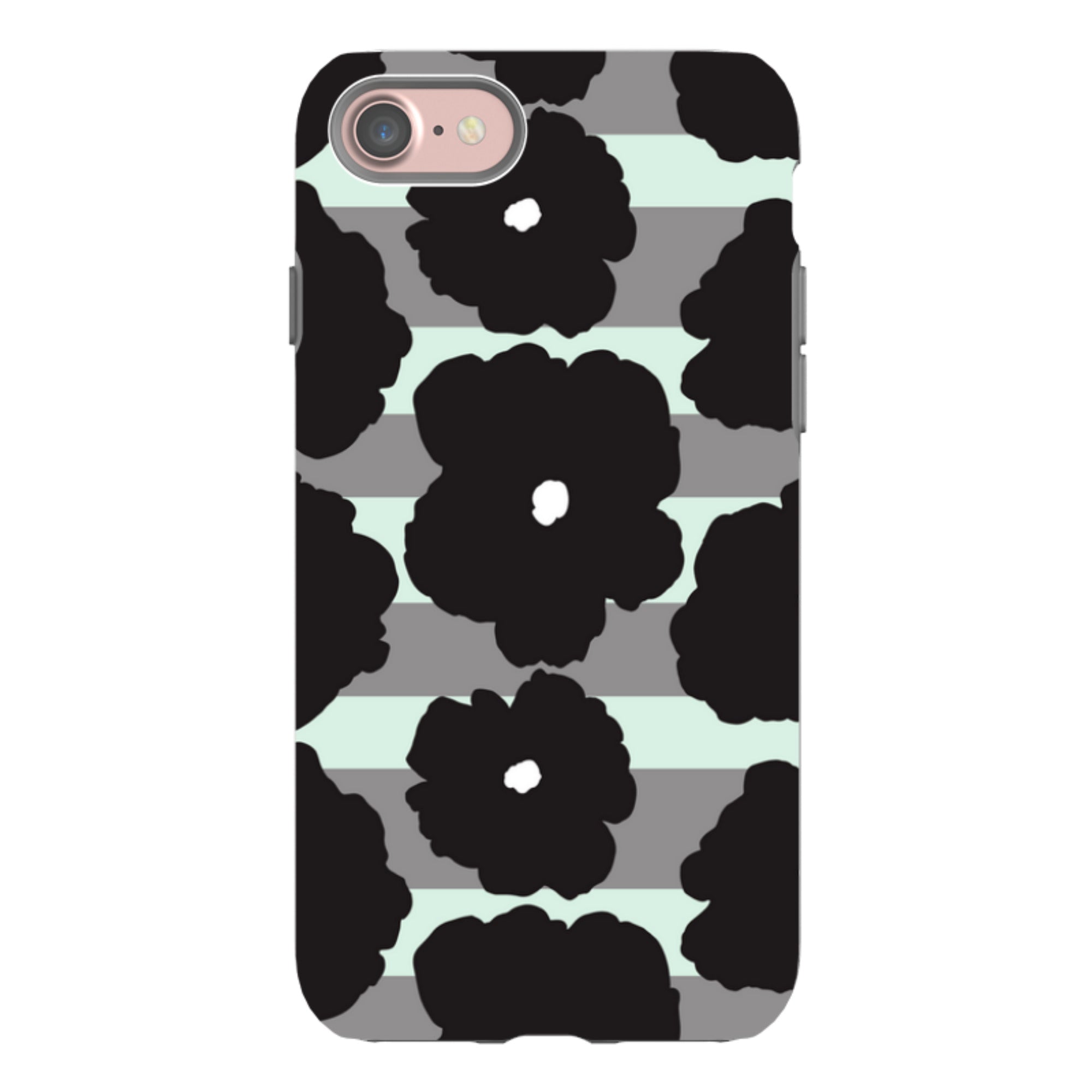 Bold Floral Black — Apple iPhone Tough Case — Finnaij