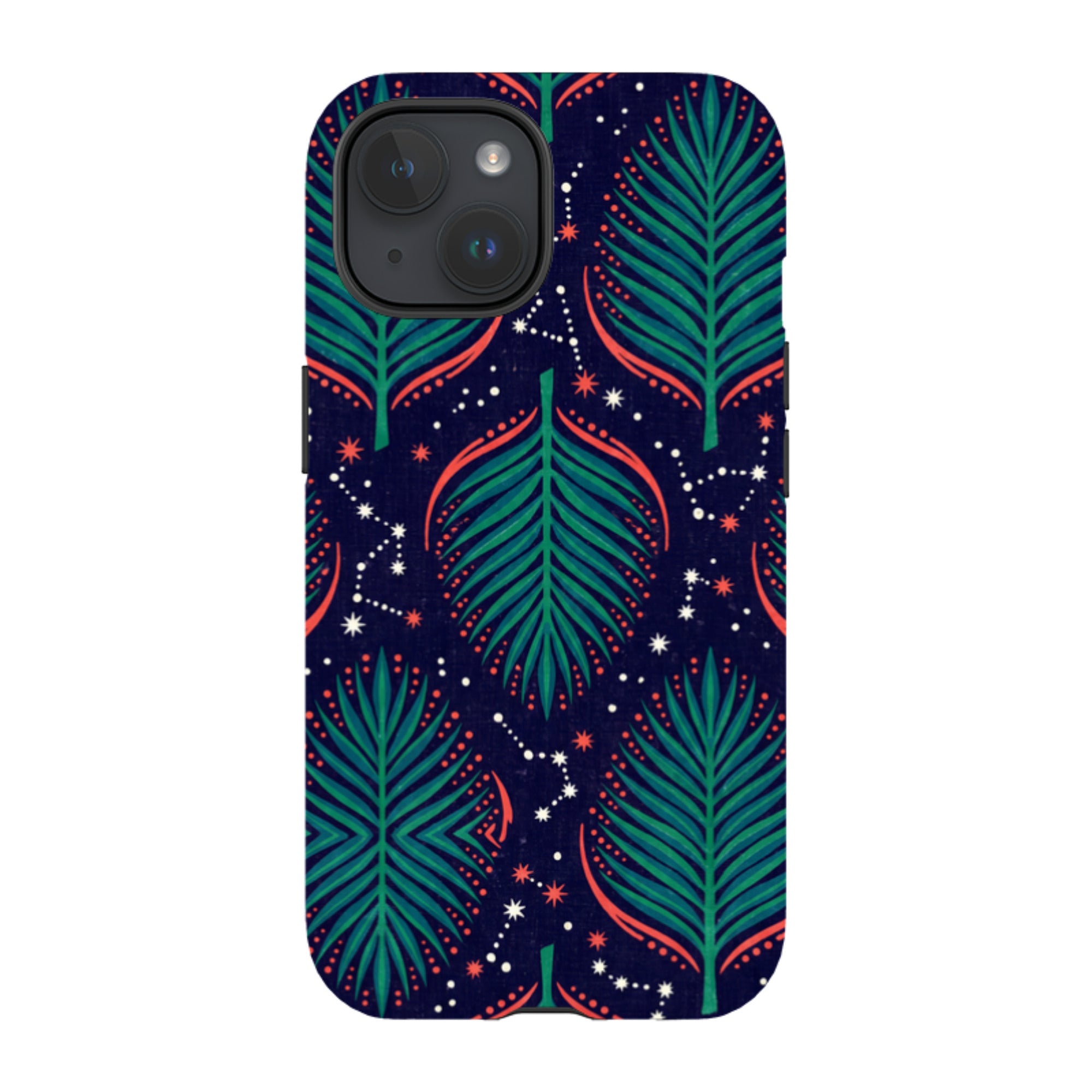 Palm Frond Constellations by Ada Okoye - iPhone Tough Case