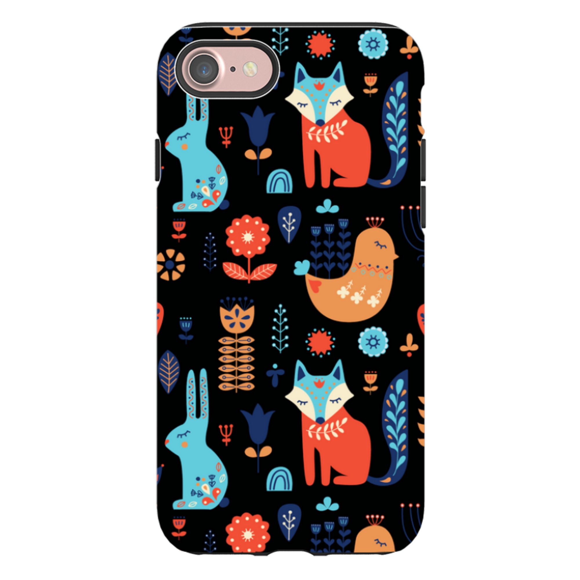 Nordic Ornament Black - iPhone Tough Case