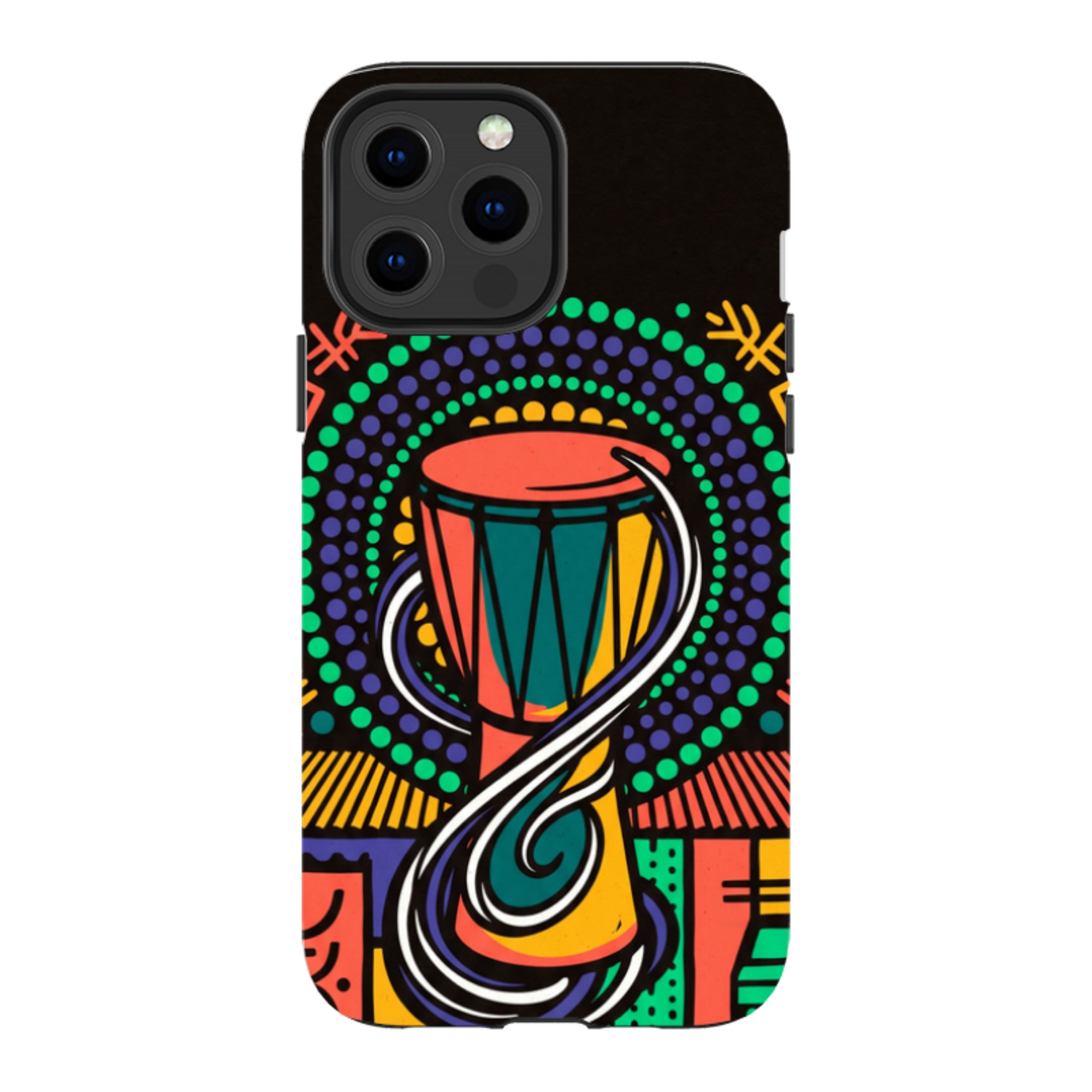 Talking Drum Halo by Ada Okoye - iPhone Tough Case