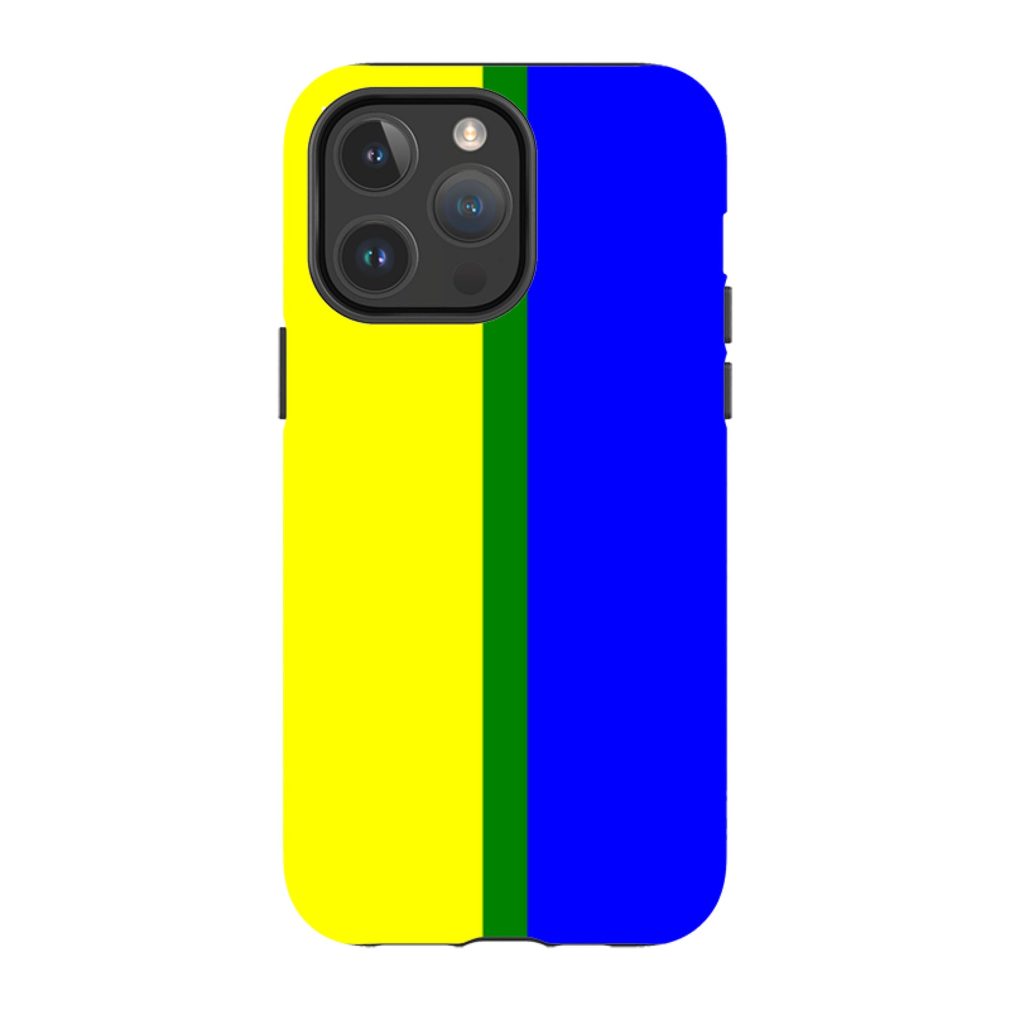 Rainbow Series Yellow Blue — iPhone 14 Pro Max Magsafe Tough Case — Finnaij