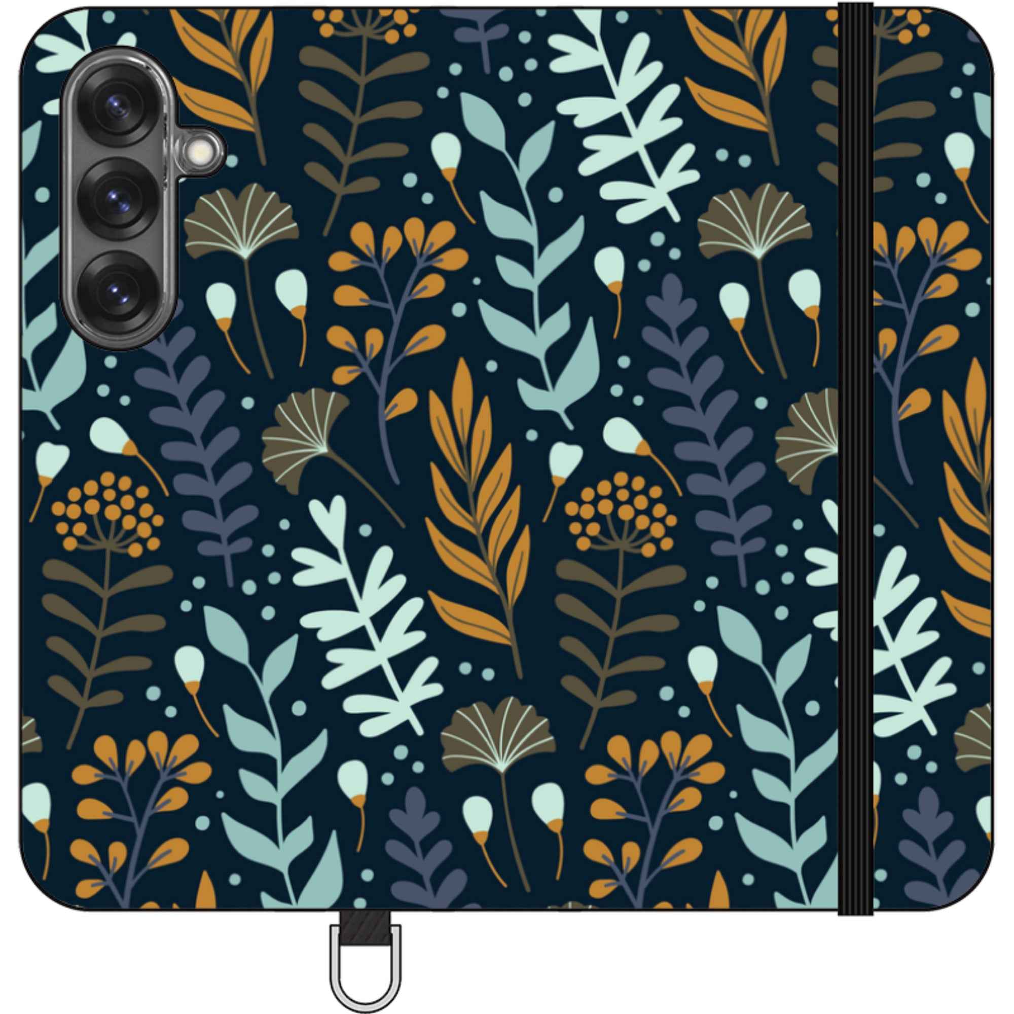 Wild Floral — Apple Vegan Leather Folio Wallet Case — Finnaij