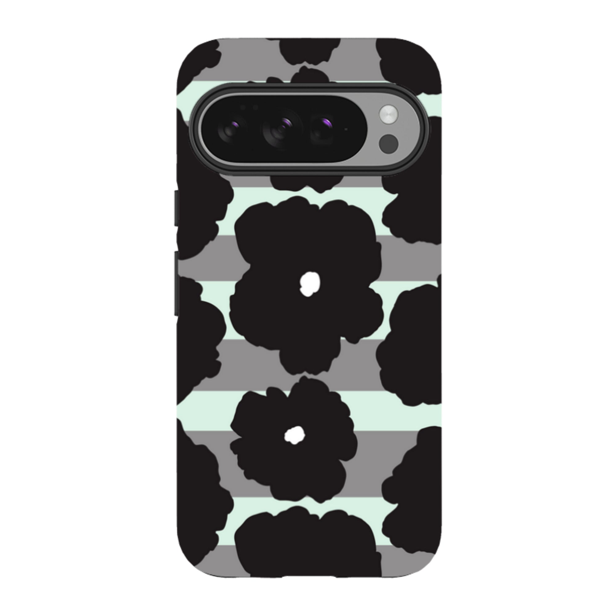 Bold Floral Black — Google Tough Case — Finnaij