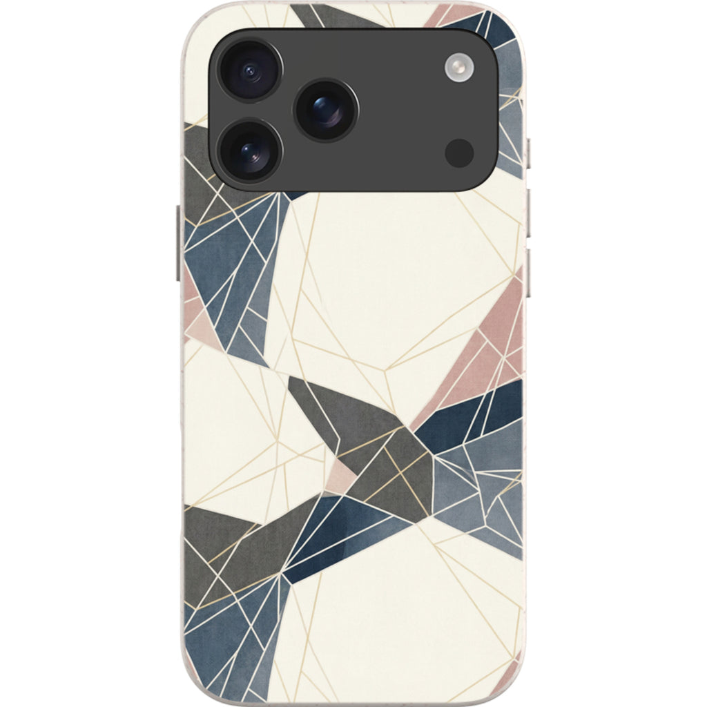 Frozen Lake Geometry by Elsi Vaarala — iPhone 17 Pro Max iPhone Bio-degradable Case — Finnaij
