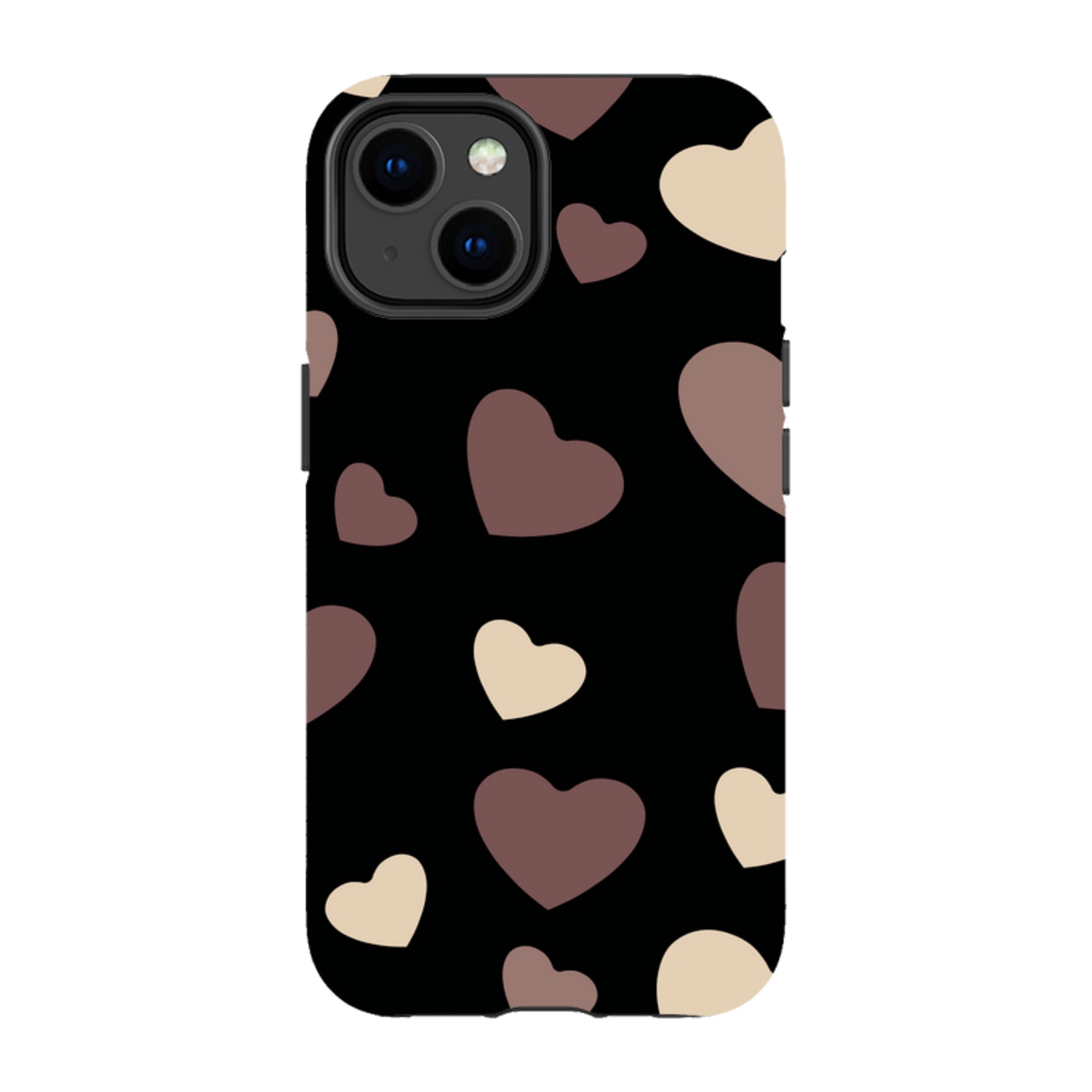 White & Black Hearts — Apple iPhone Tough Case — Finnaij