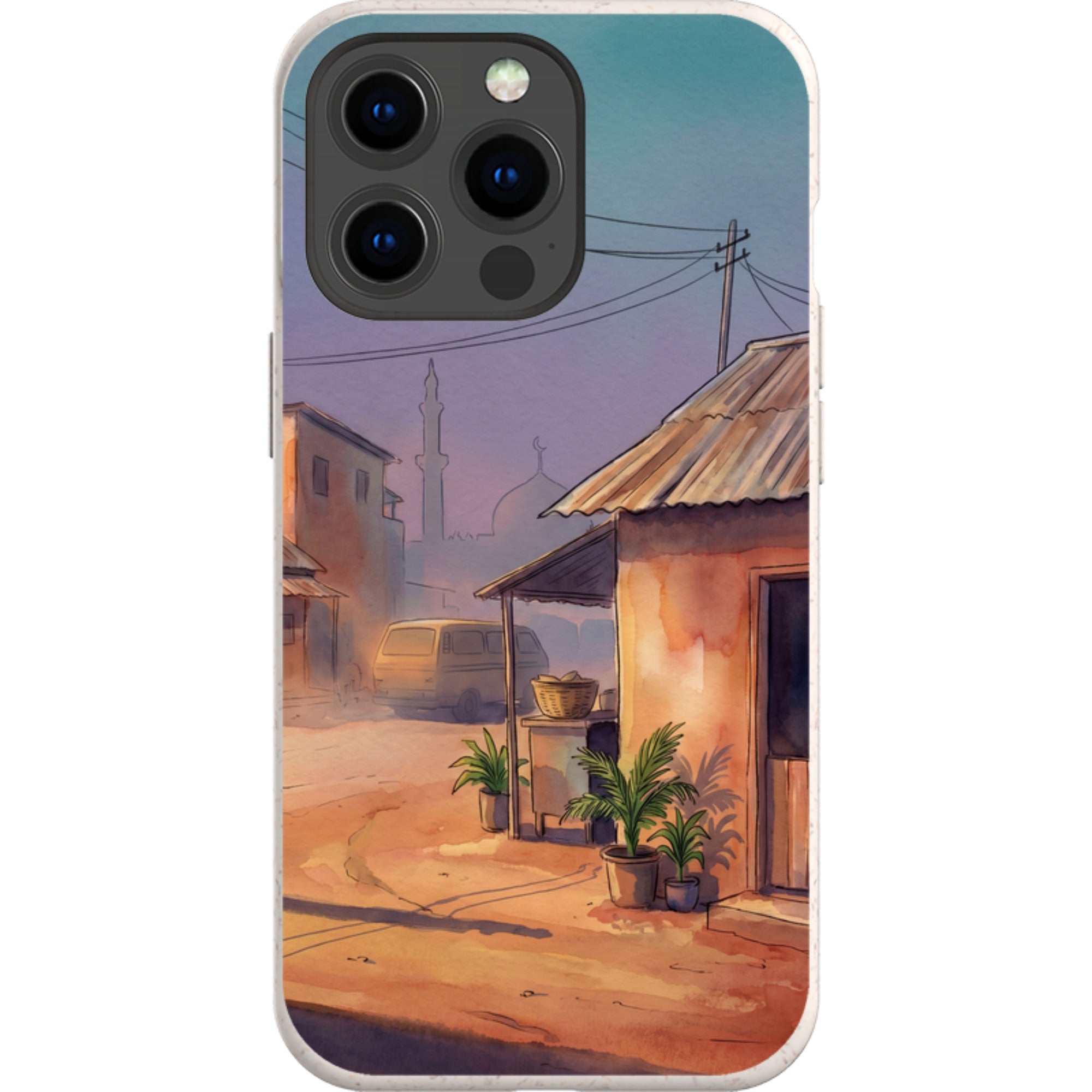 City Edge Quiet Street by Tobi Akinyemi — iPhone 13 Pro iPhone Bio-degradable Case — Finnaij