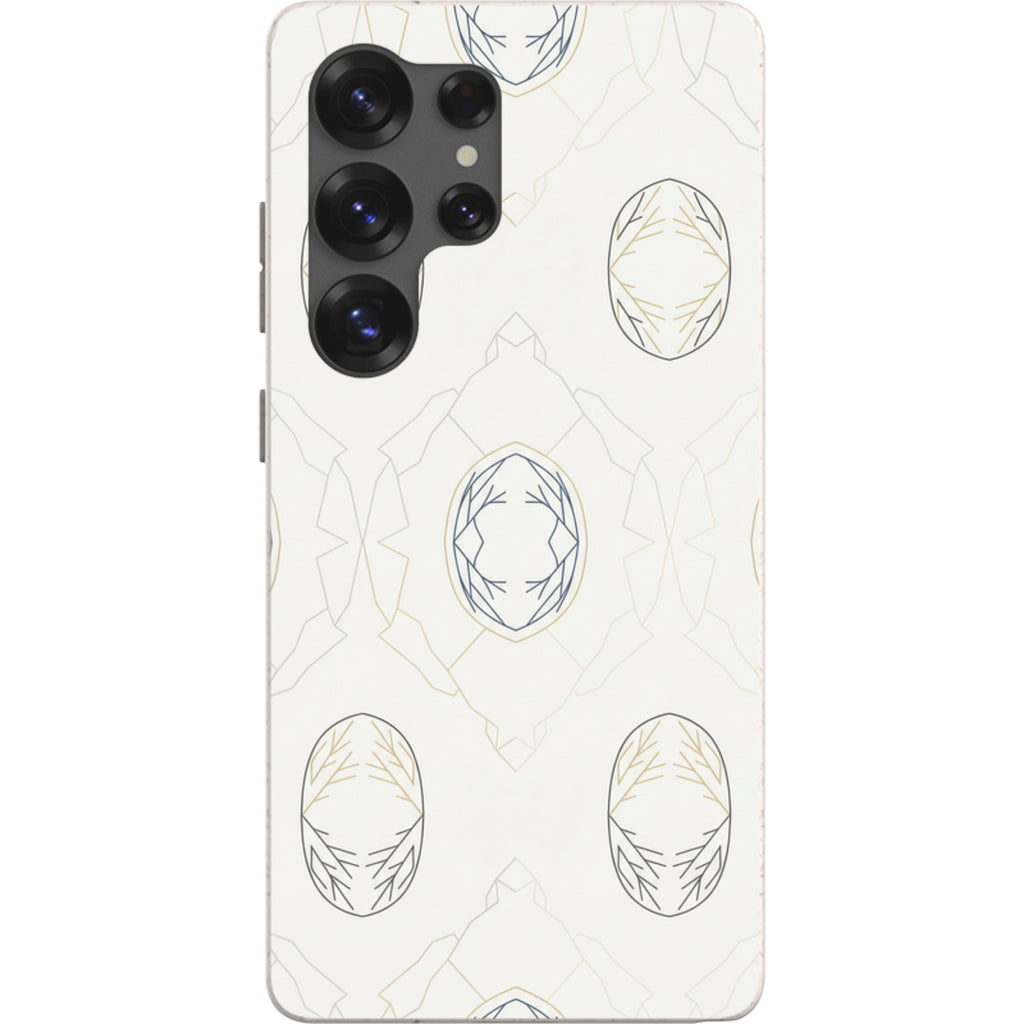 Frozen Lake Silence by Elsi Vaarala — S25 Ultra Samsung Galaxy Bio-degradable Case — Finnaij