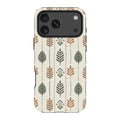Birch and Linen Pattern by Elsi Vaarala — iPhone 17 Pro Max Magsafe Tough Case — Finnaij