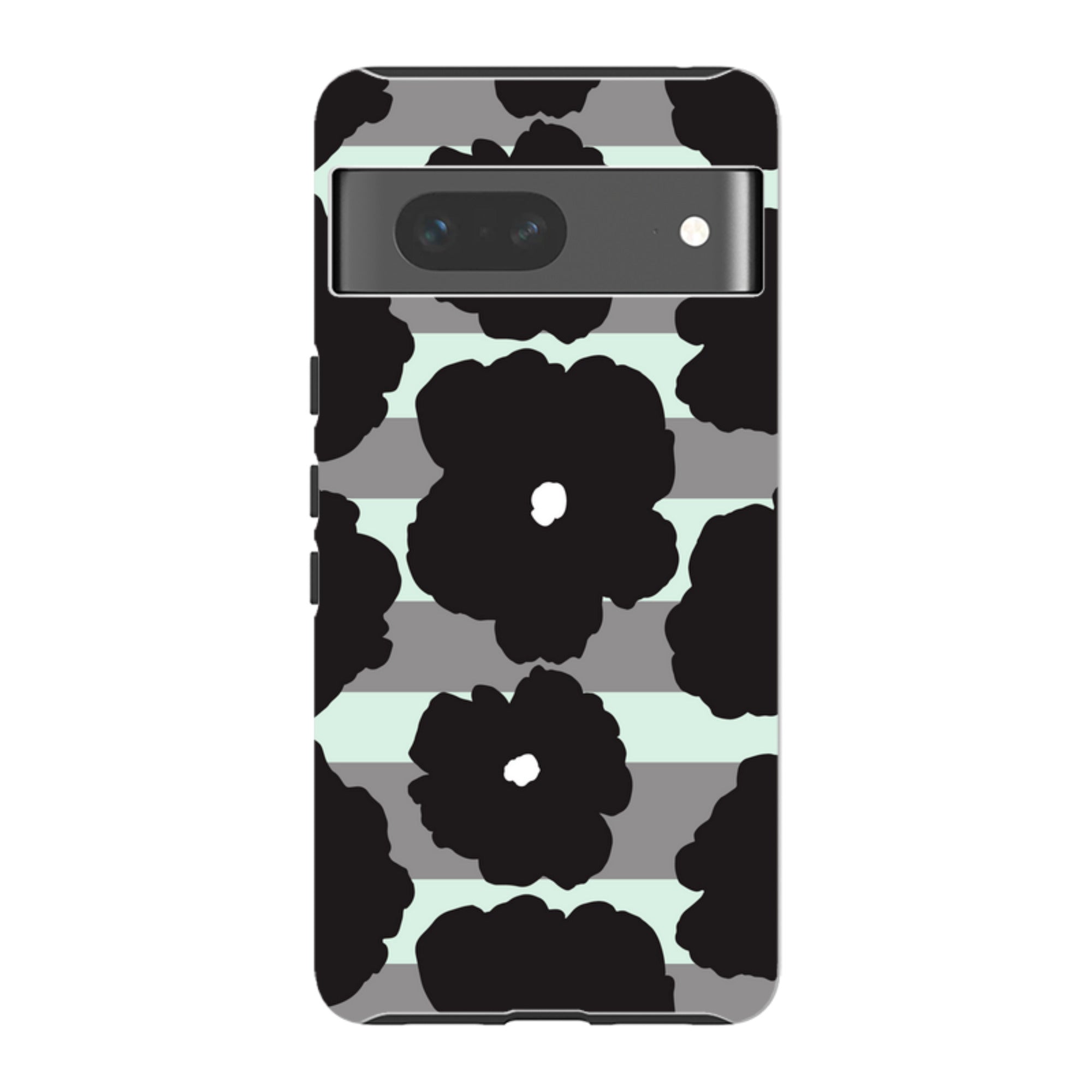 Bold Floral Black — Google Tough Case — Finnaij