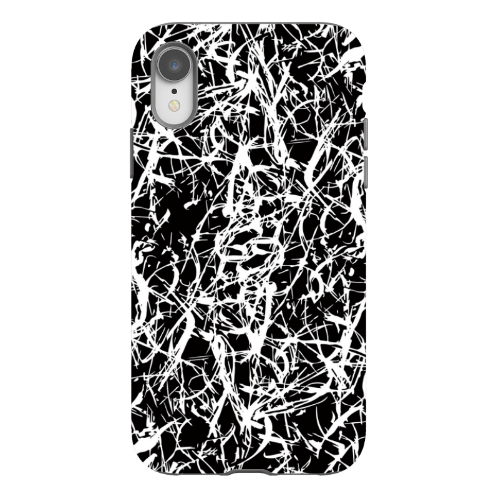 Black-White Grunge - iPhone Tough Case