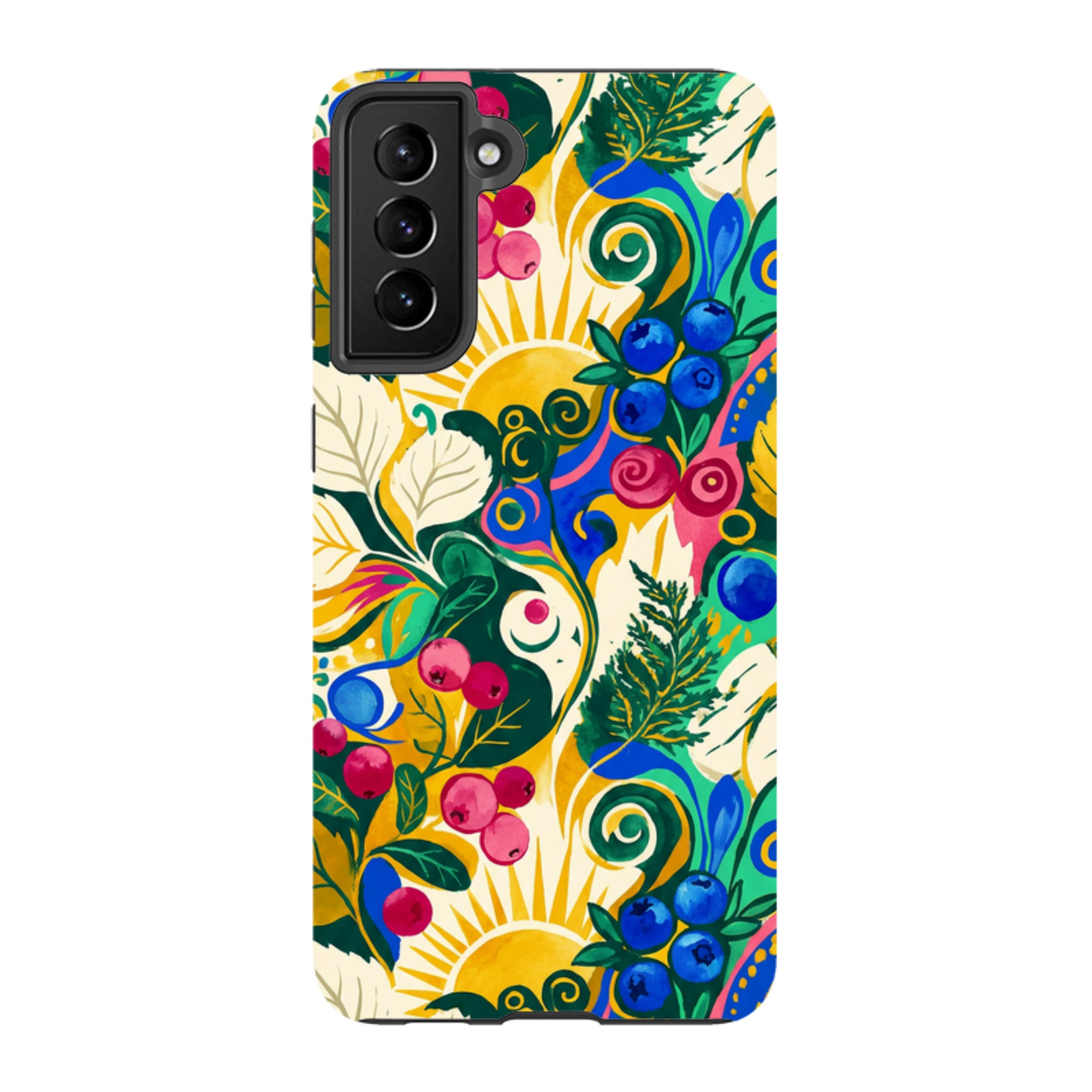 Berry Meadow Glow by Aino Kallio — Samsung Galaxy Tough Case — Finnaij