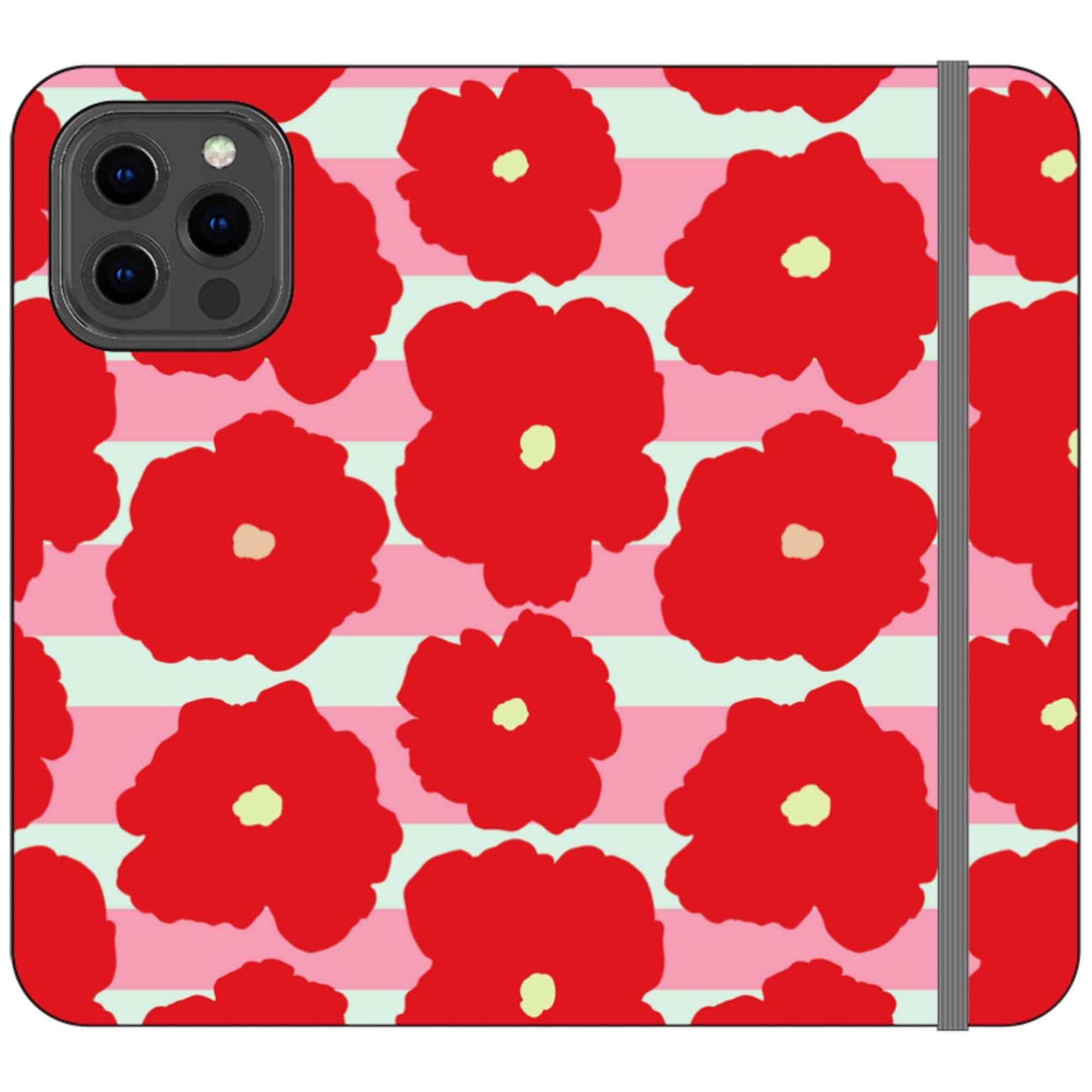 Bold Floral — iPhone 13 Pro Max Wallet Case — Finnaij