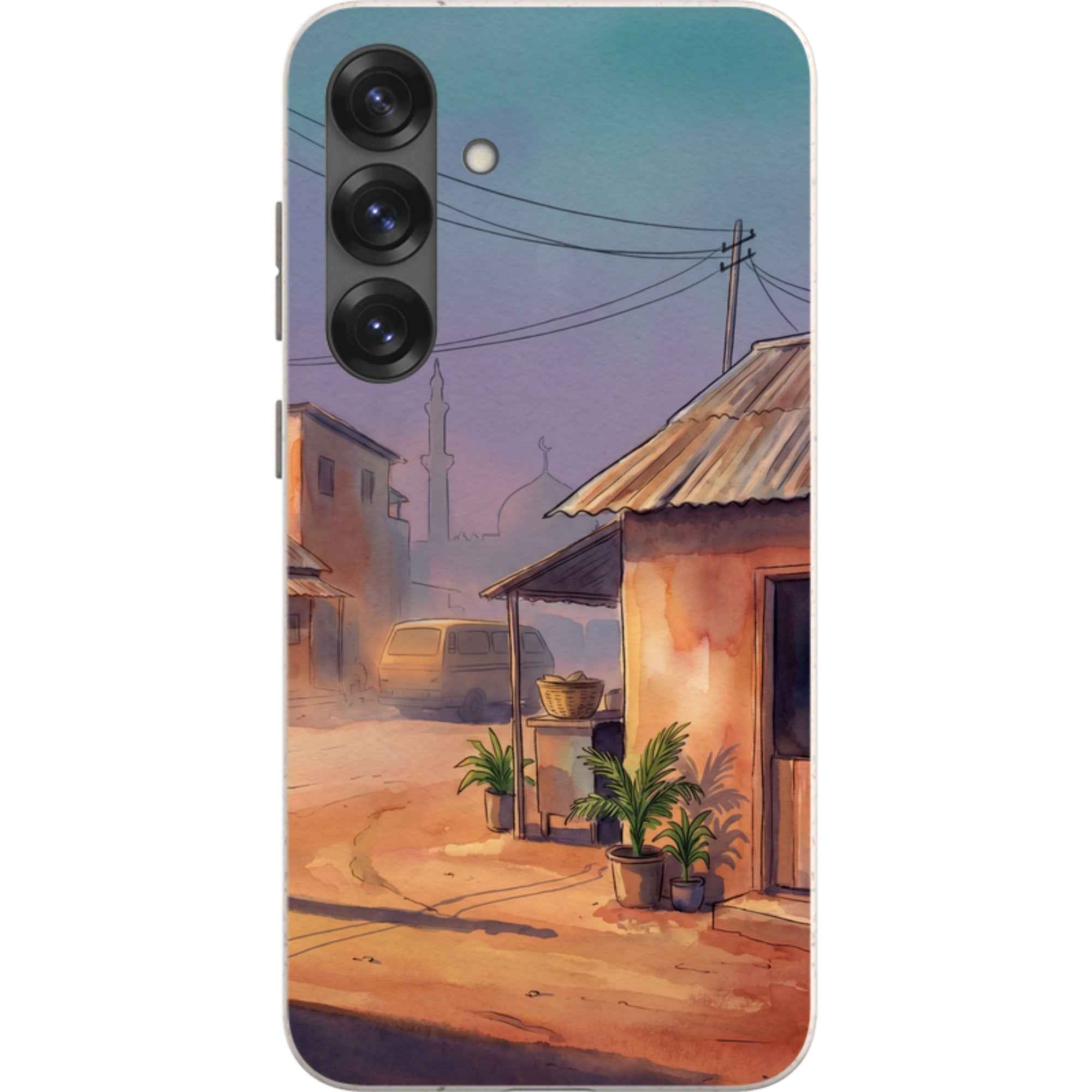 City Edge Quiet Street by Tobi Akinyemi — Galaxy Bio-degradable Case for Samsung Galaxy — Finnaij