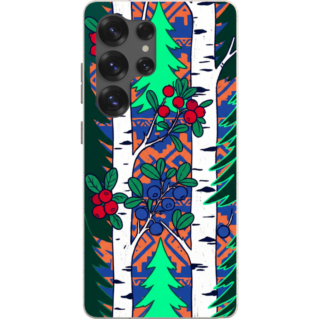 Nordic Forest by Aino Kallio — S25 Ultra Samsung Galaxy Bio-degradable Case — Finnaij