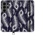 Feathers in Bloom — Apple Vegan Leather Folio Wallet Case — Finnaij