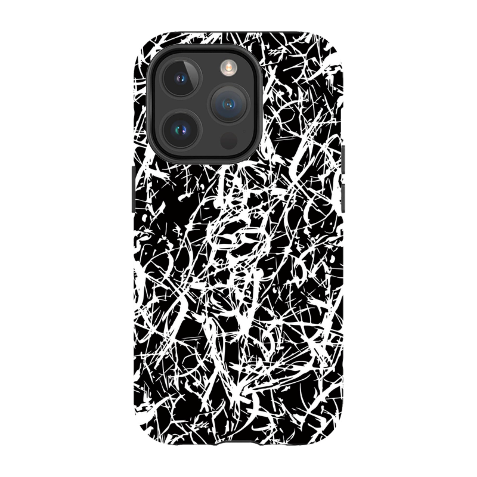 Black-White Grunge — iPhone 14 Pro Magsafe Tough Case — Finnaij