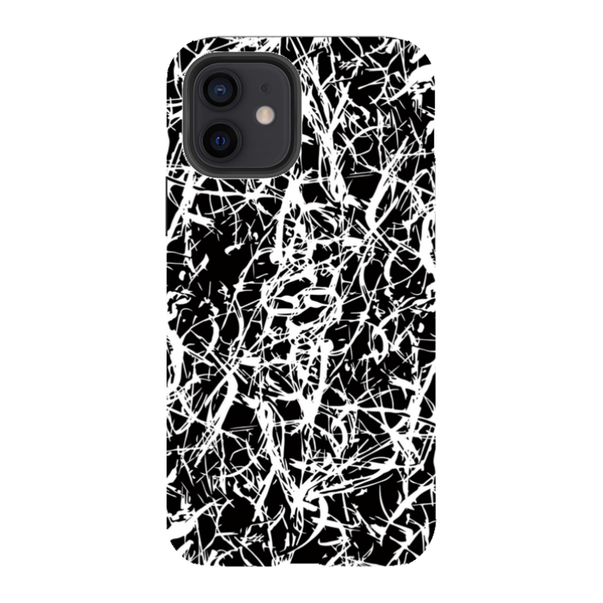 Black-White Grunge - iPhone Tough Case