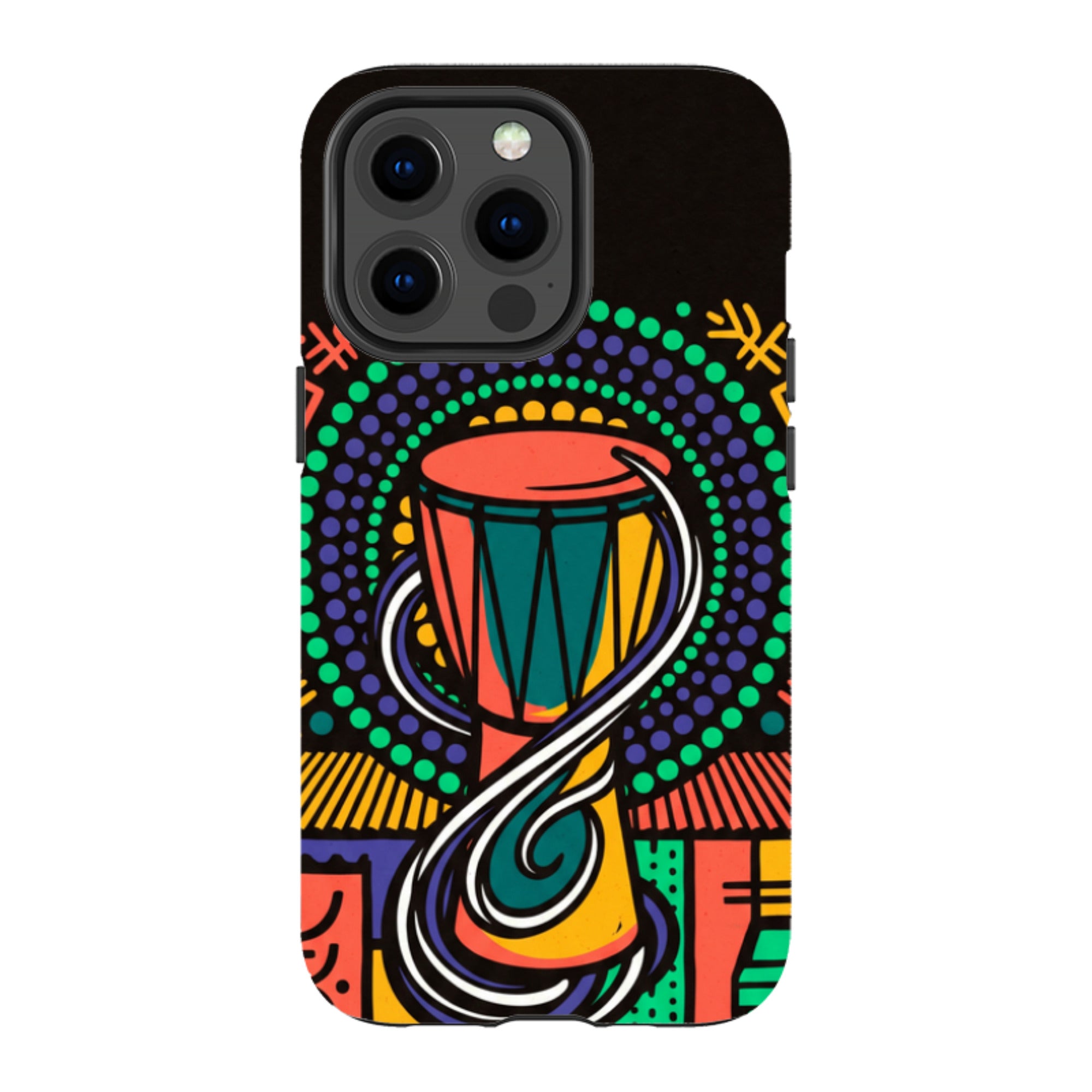 Talking Drum Halo by Ada Okoye — iPhone 13 Pro MagSafe Tough Case — Finnaij