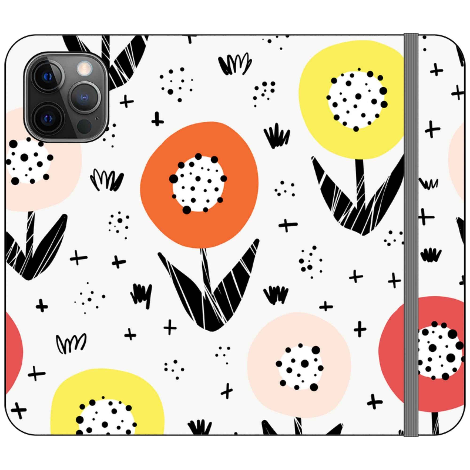 Botanical Doodle — iPhone 12 Pro Wallet Case — Finnaij