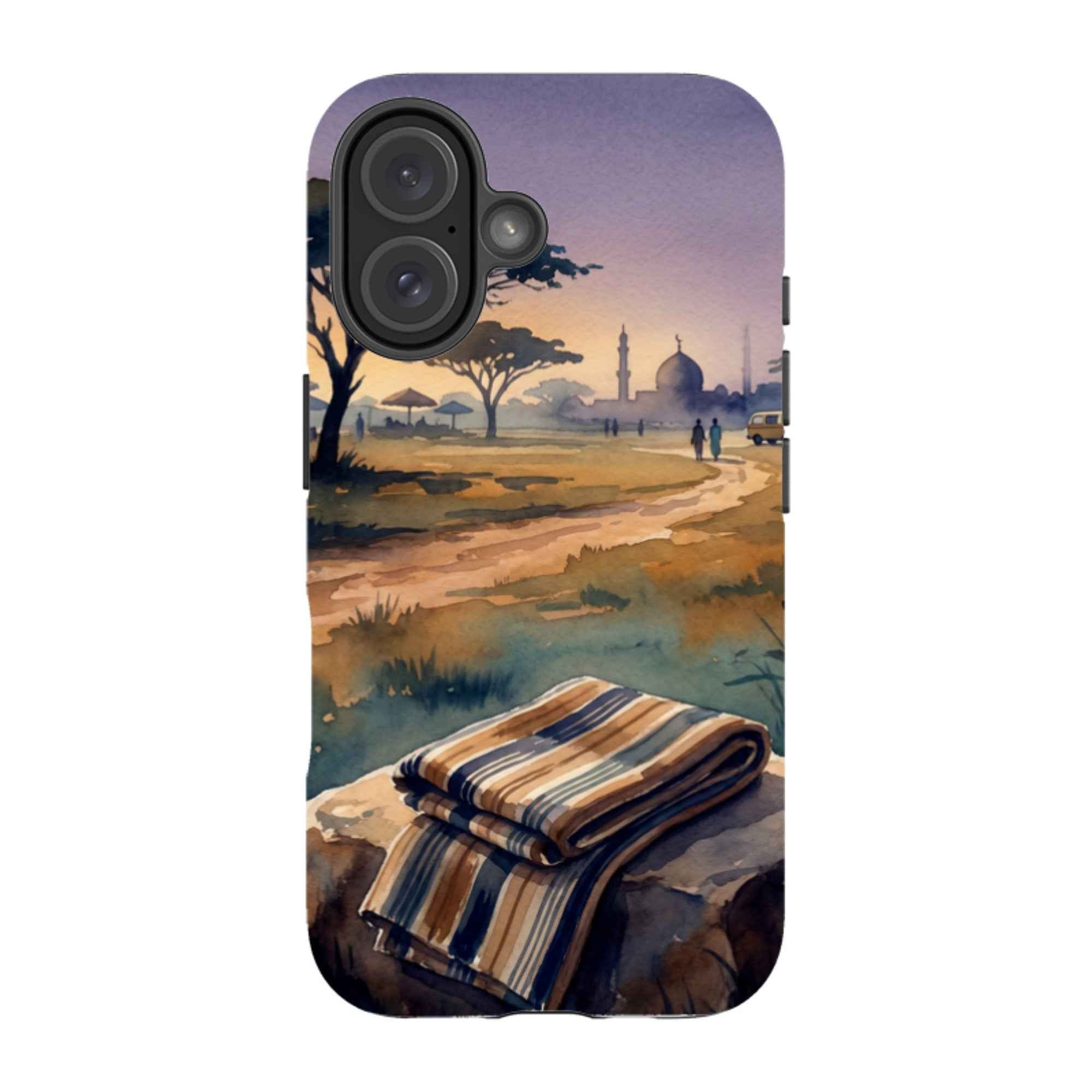 Aso-Oke Accent in the Landscape by Tobi Akinyemi - iPhone MagSafe Tough Case