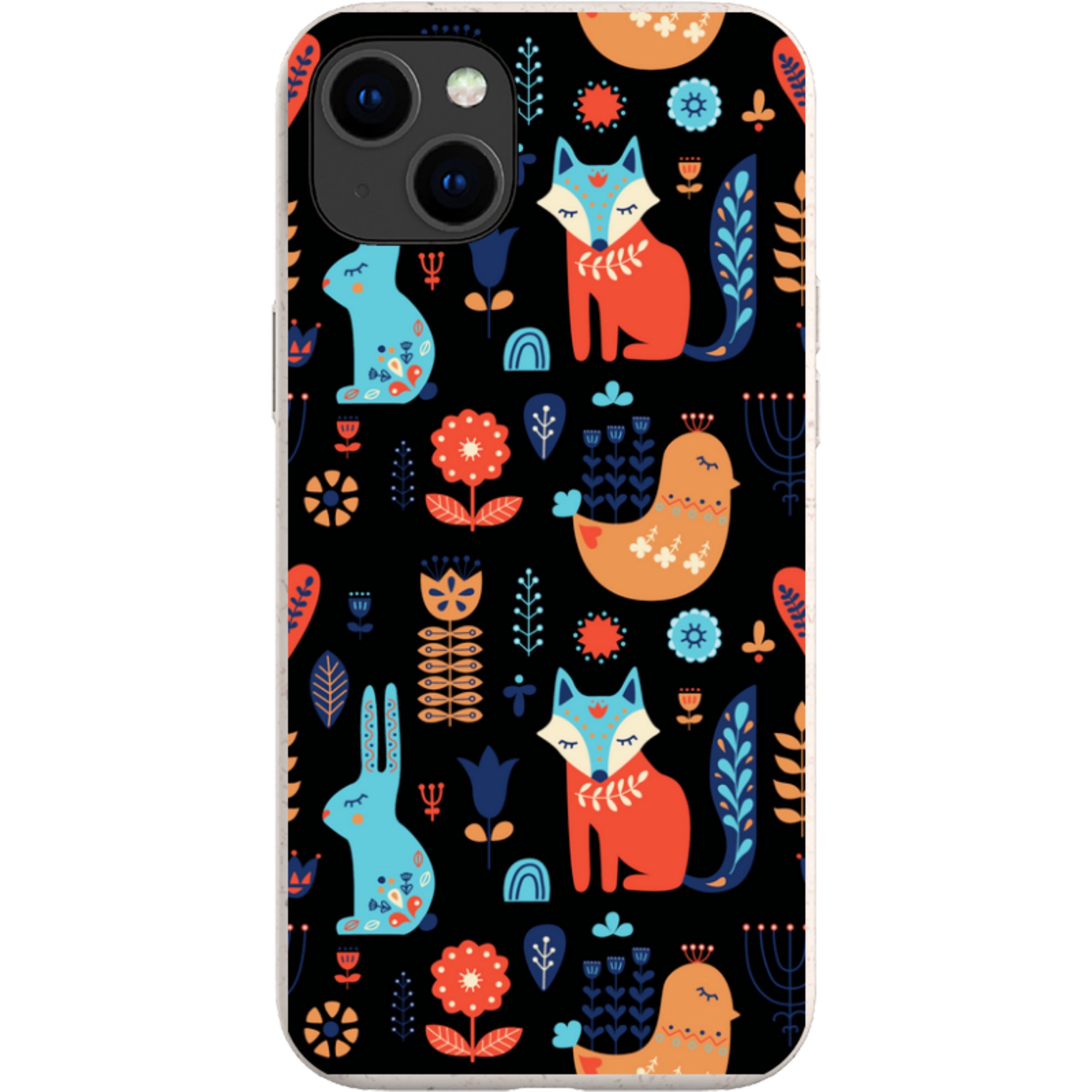 Nordic Ornament Black — iPhone 15 Plus iPhone Bio-degradable Case — Finnaij