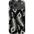 Feathers in Bloom Black — iPhone 17 Pro Max iPhone Bio-degradable Case — Finnaij