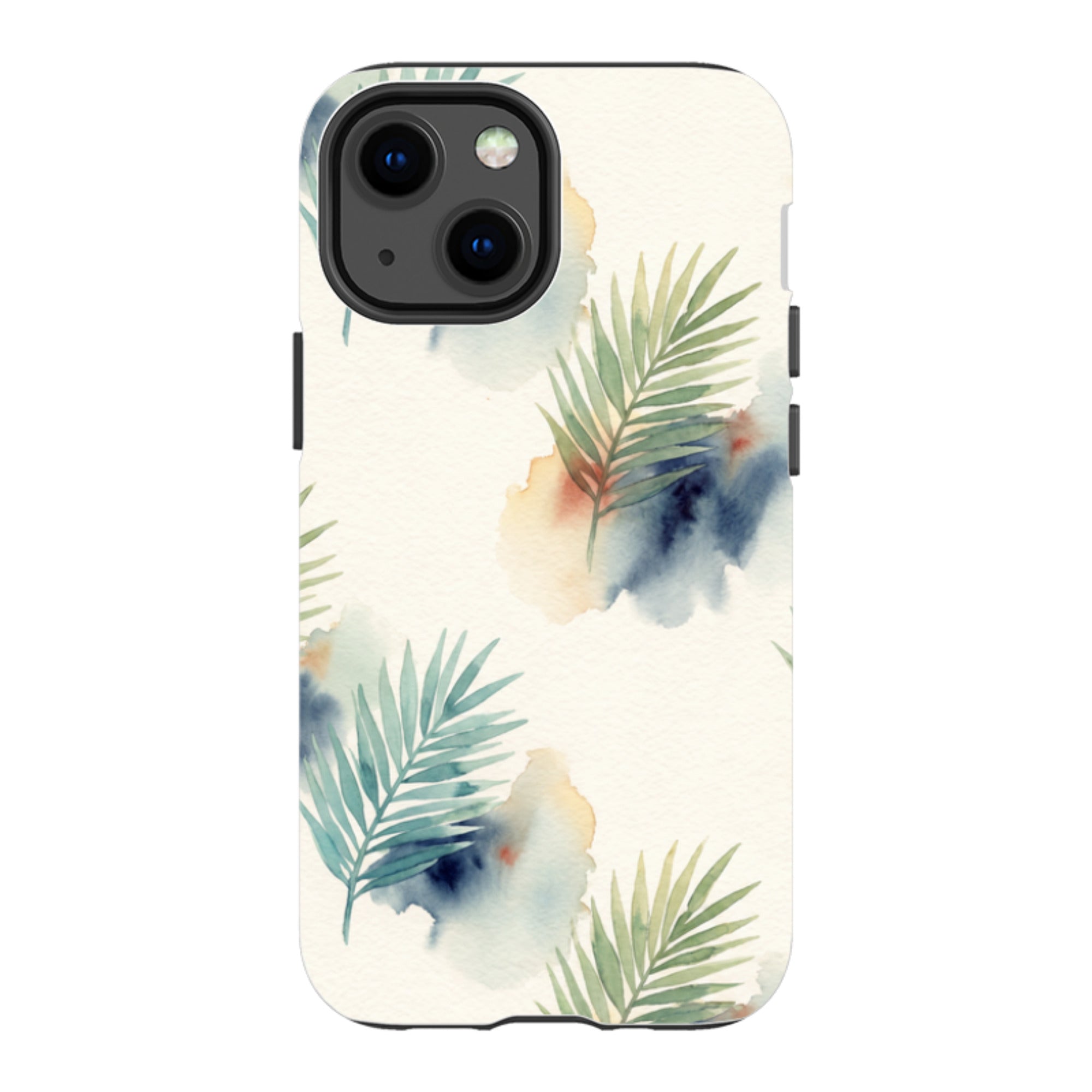 Palm Frond Breeze Pattern by Tobi Akinyemi - iPhone Tough Case