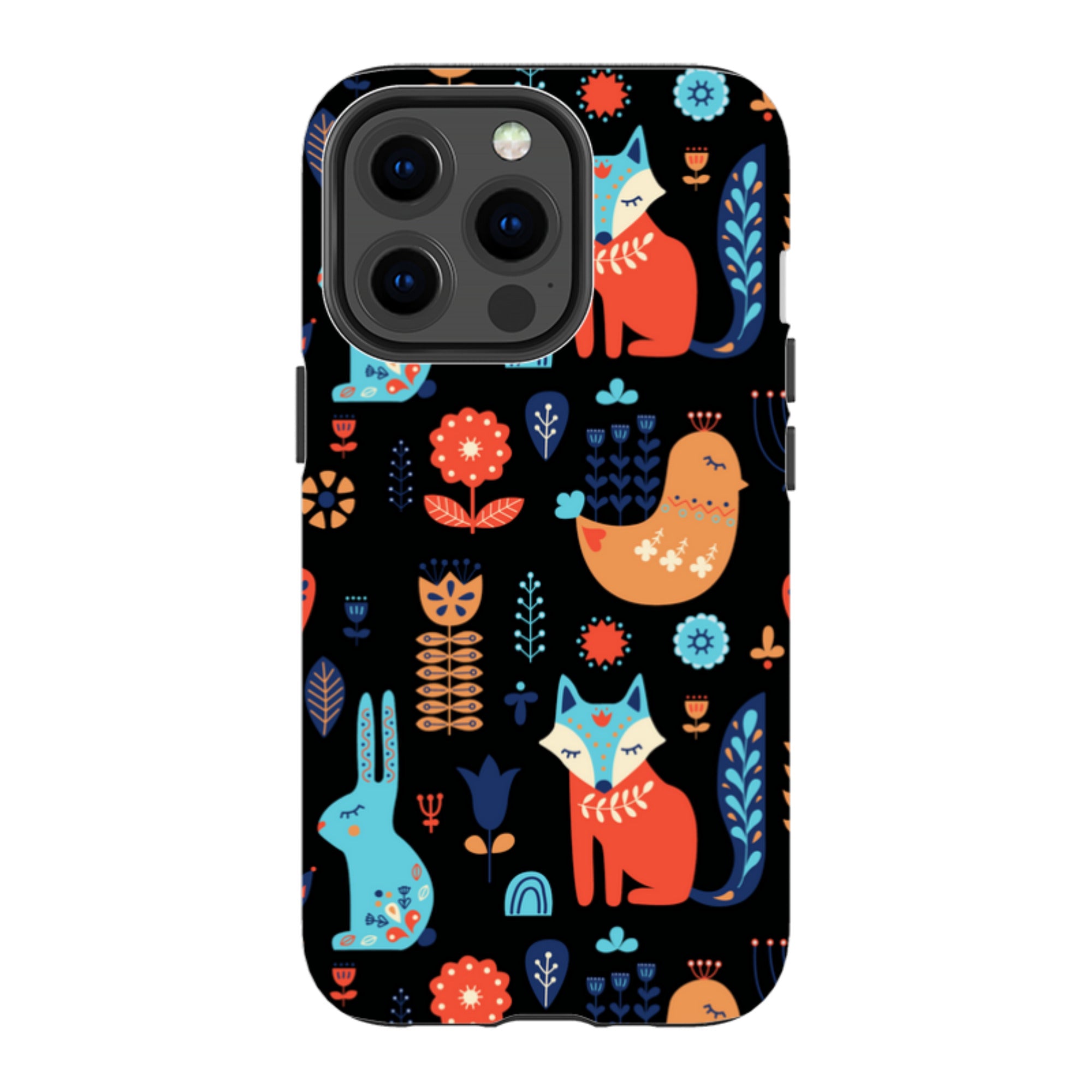 Nordic Ornament Black — Apple iPhone Tough Case — Finnaij