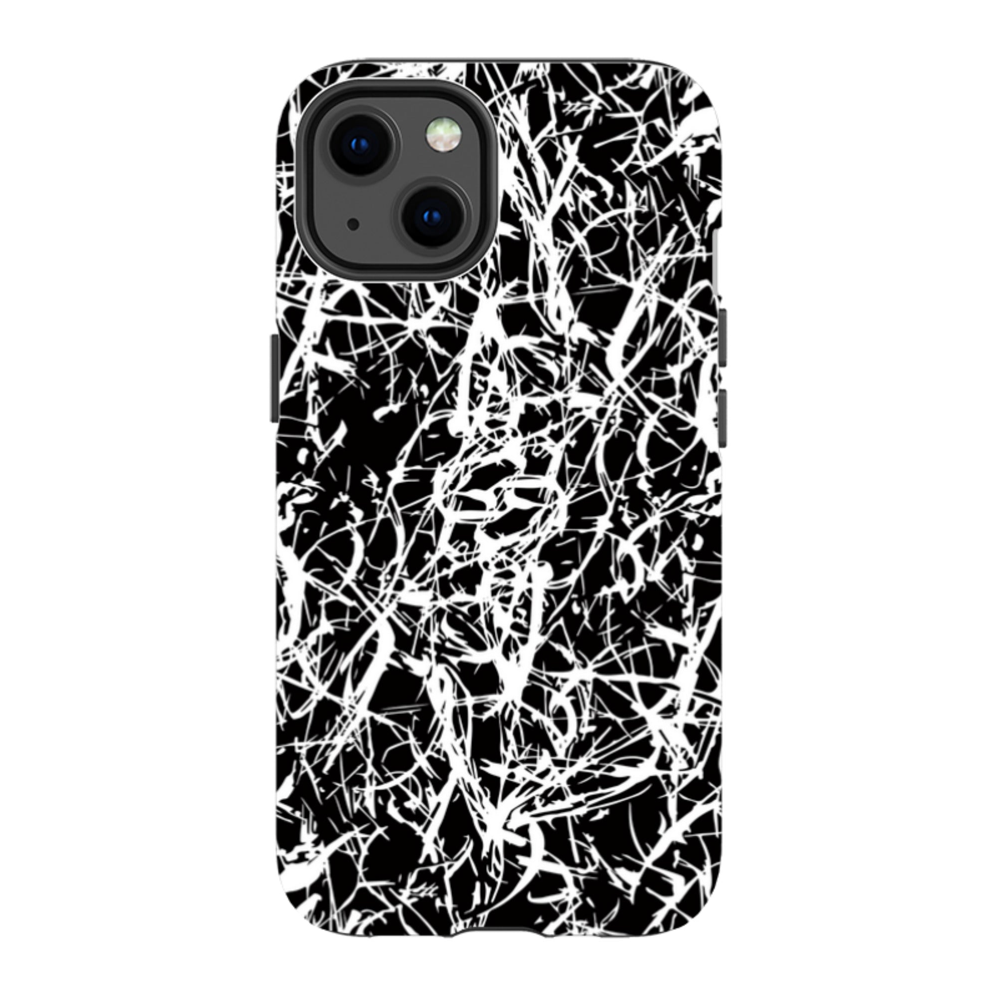 Black-White Grunge — Apple iPhone Tough Case — Finnaij