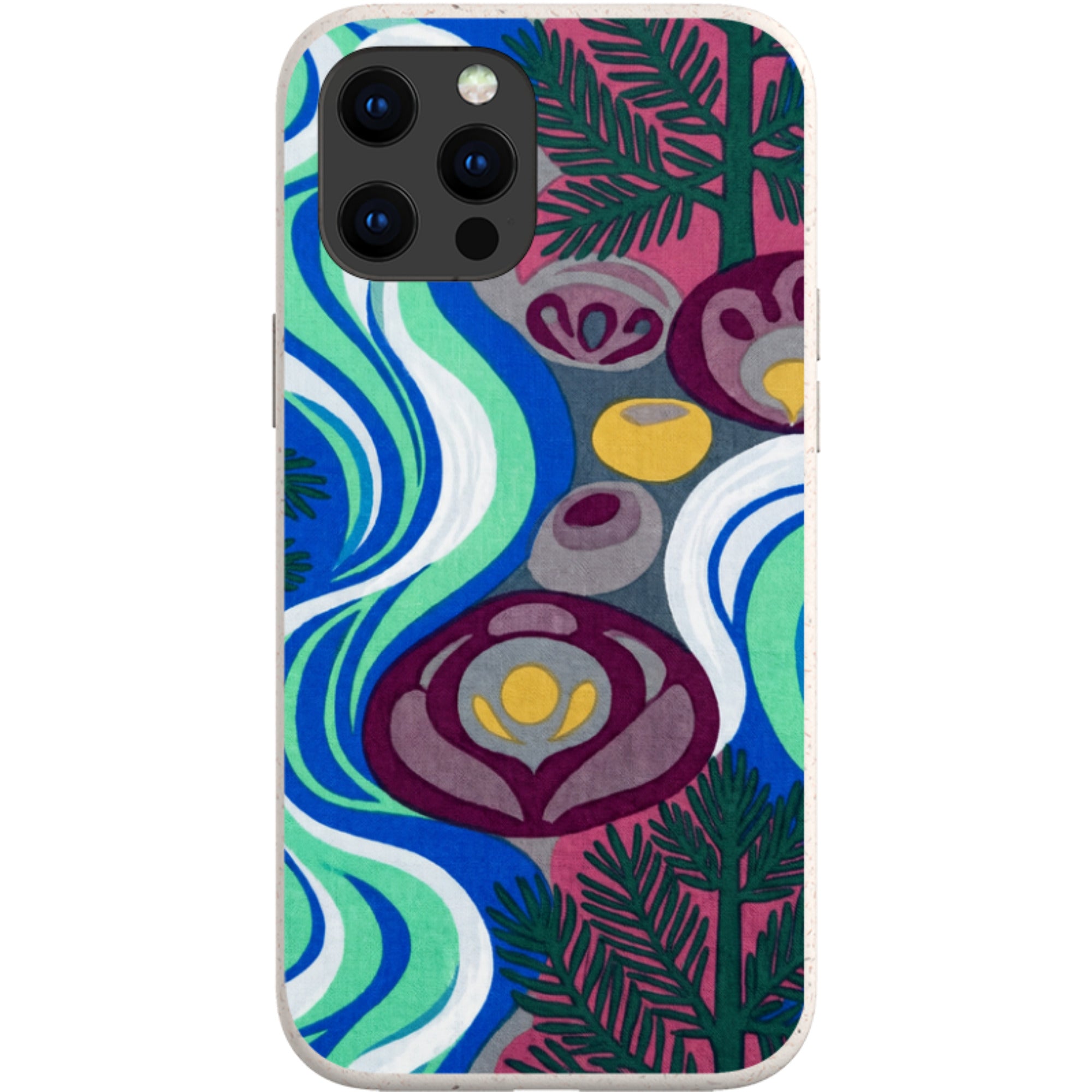Sauna Bloom Motif by Aino Kallio — iPhone 13 Pro Max iPhone Bio-degradable Case — Finnaij
