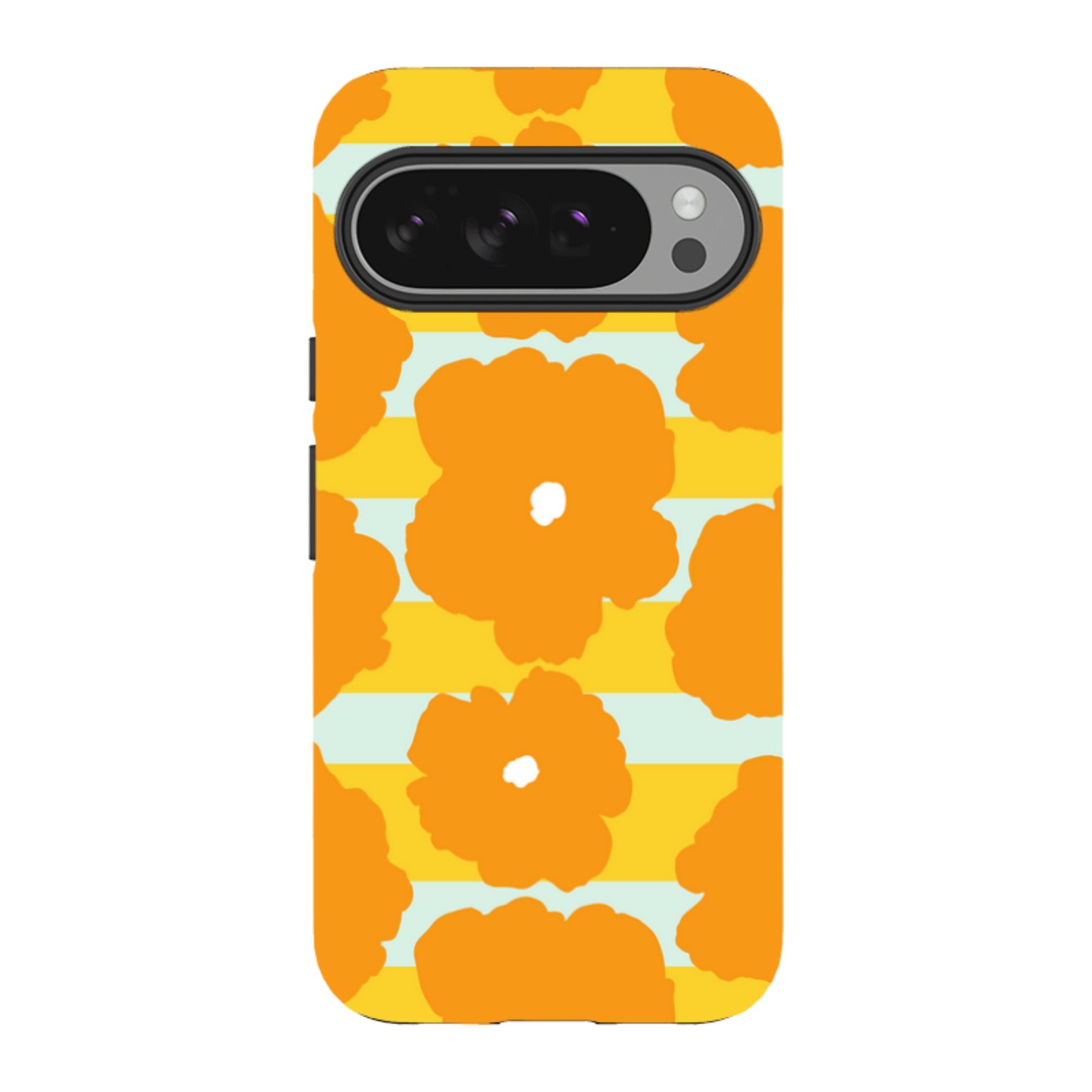 Bold Floral Orange — Google Tough Case — Finnaij