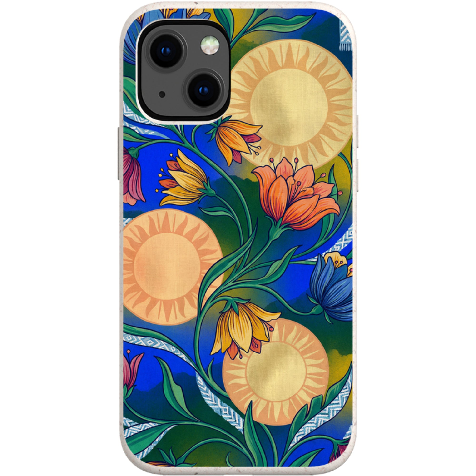 Midnight Sun Garden by Aino Kallio — iPhone 13 Mini iPhone Bio-degradable Case — Finnaij