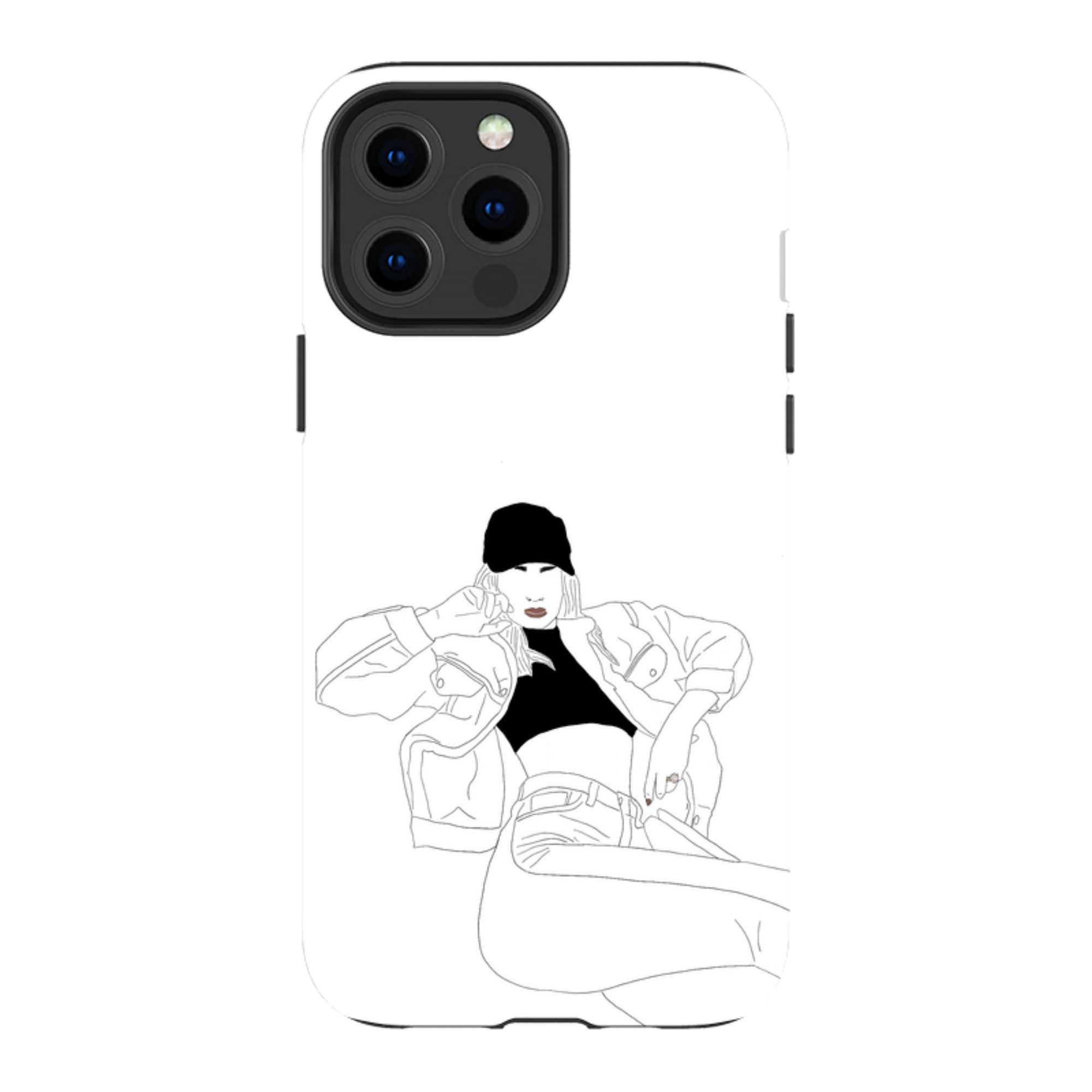 Black Cap by Keagan Haight — Apple iPhone Tough Case — Finnaij