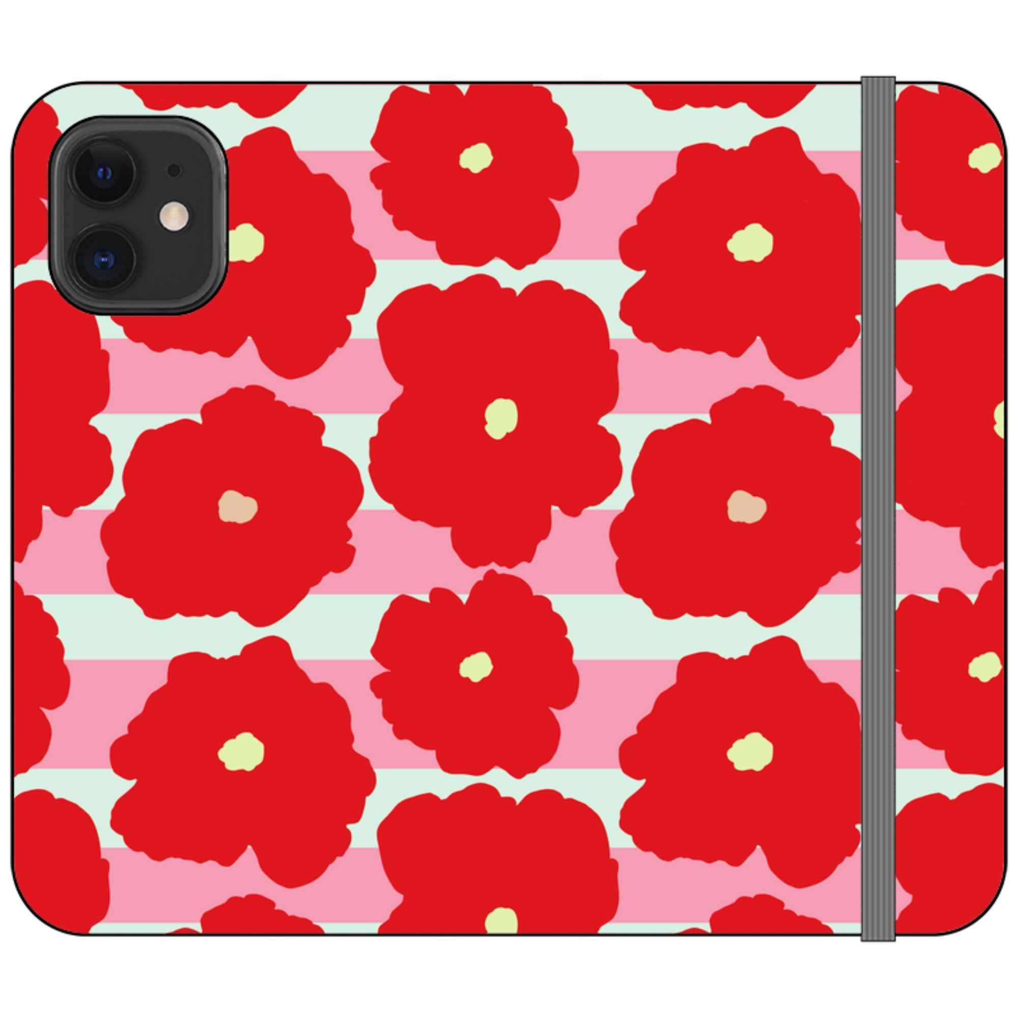 Bold Floral — iPhone 12 Mini Wallet Case — Finnaij