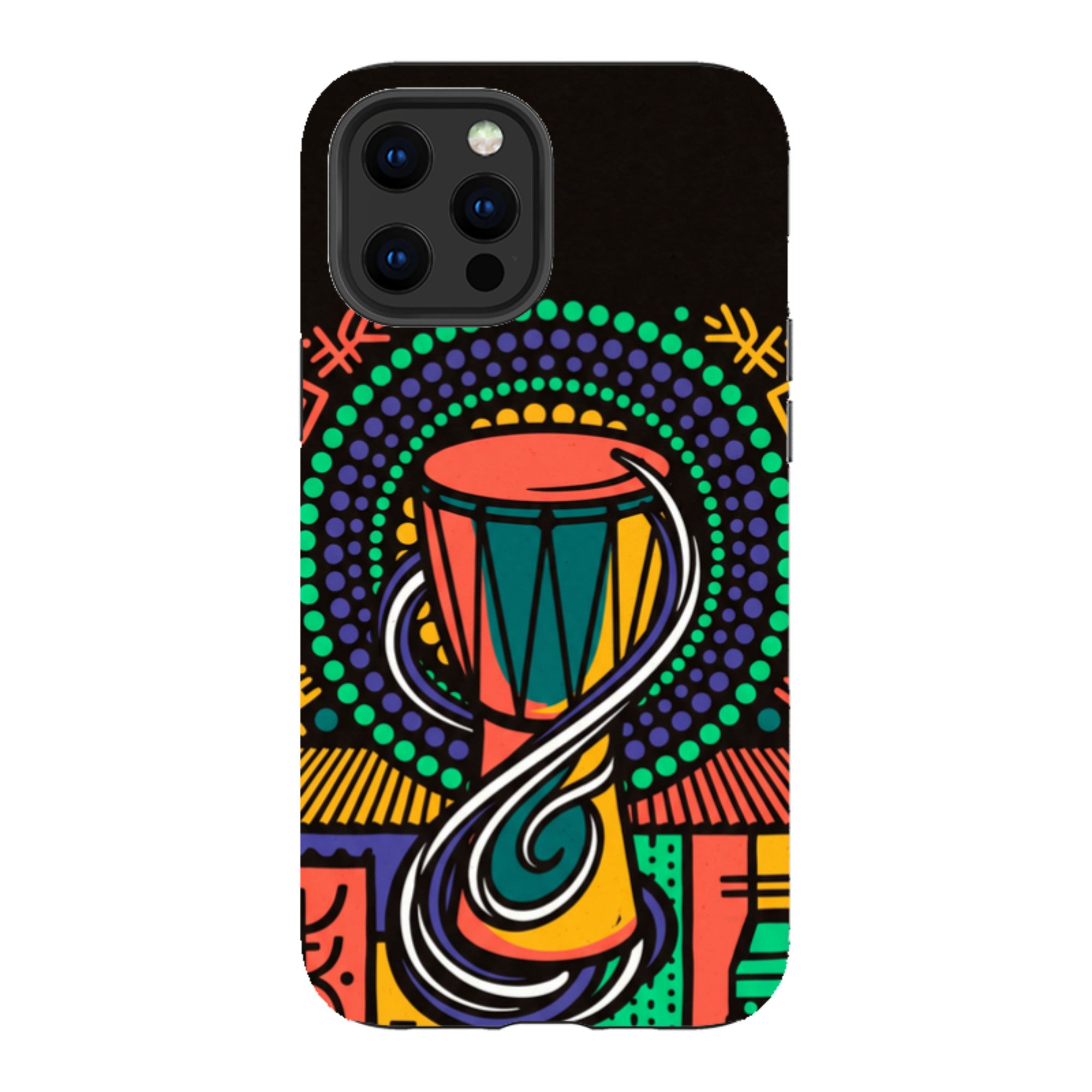 Talking Drum Halo by Ada Okoye - iPhone Tough Case