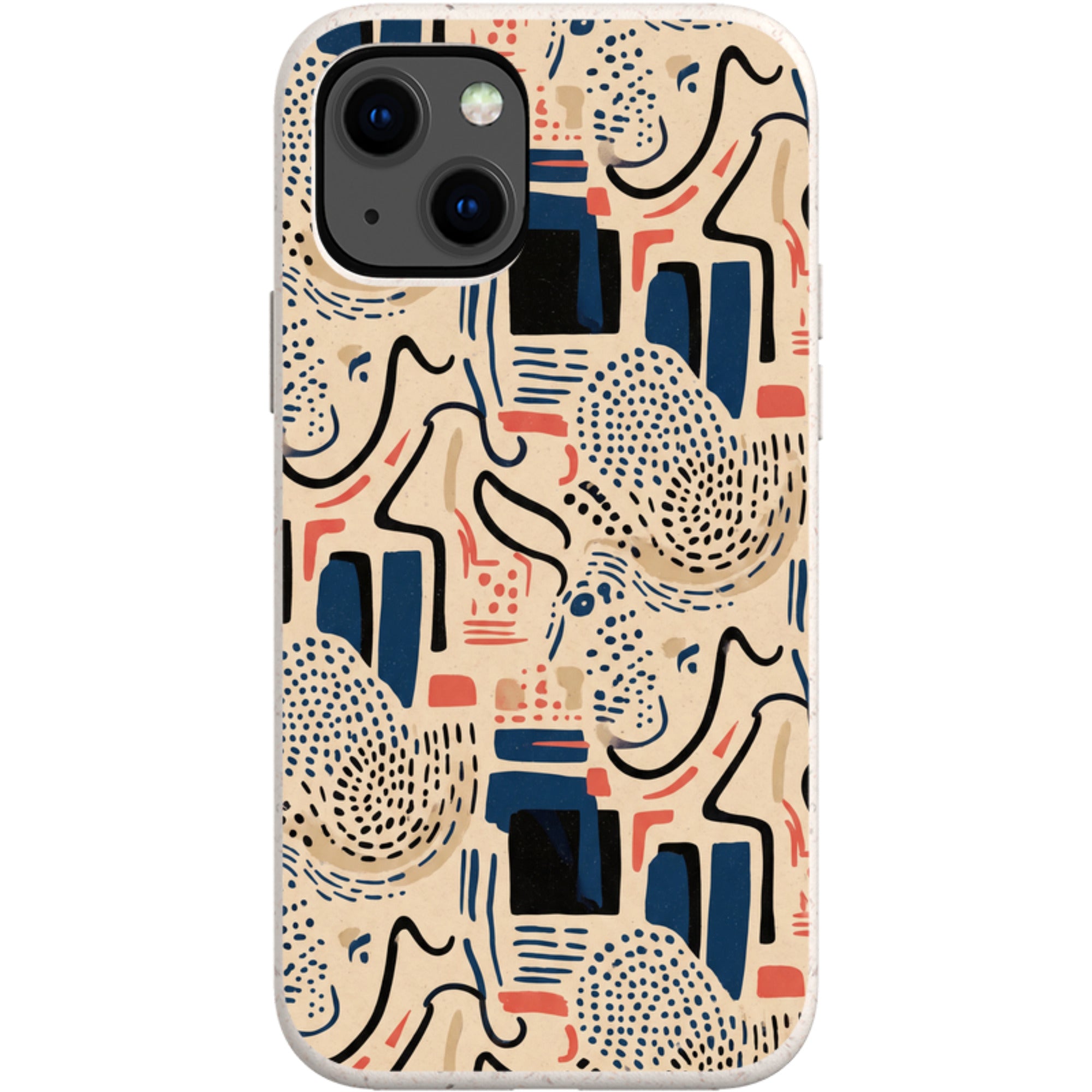 Sandstone Adire by Ada Okoye — iPhone 13 Mini iPhone Bio-degradable Case — Finnaij