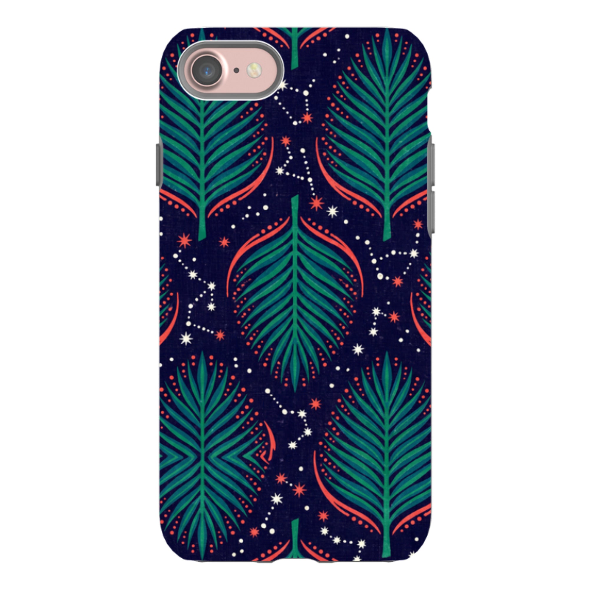 Palm Frond Constellations by Ada Okoye - iPhone Tough Case