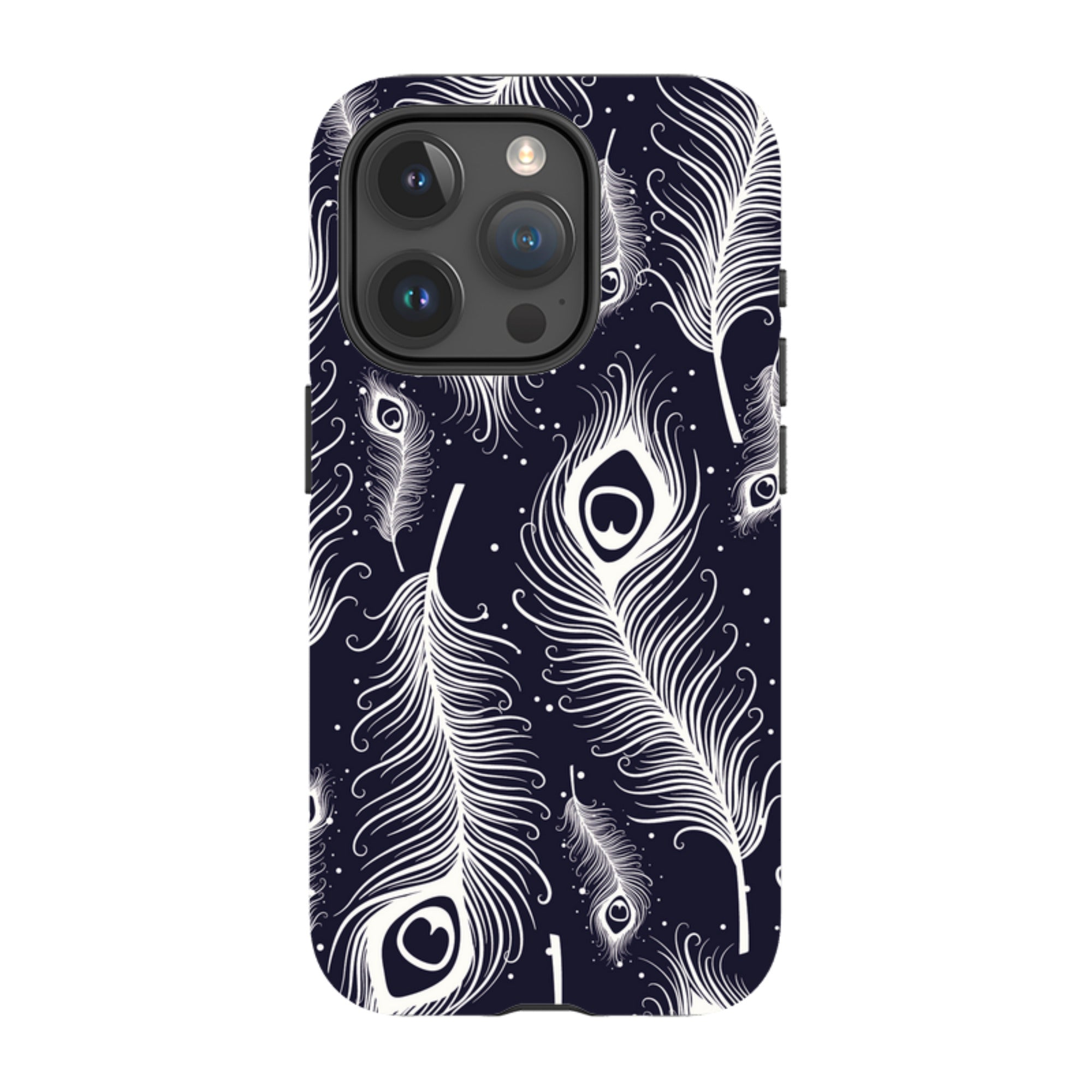 Feathers in Bloom — iPhone 15 Pro Magsafe Tough Case — Finnaij