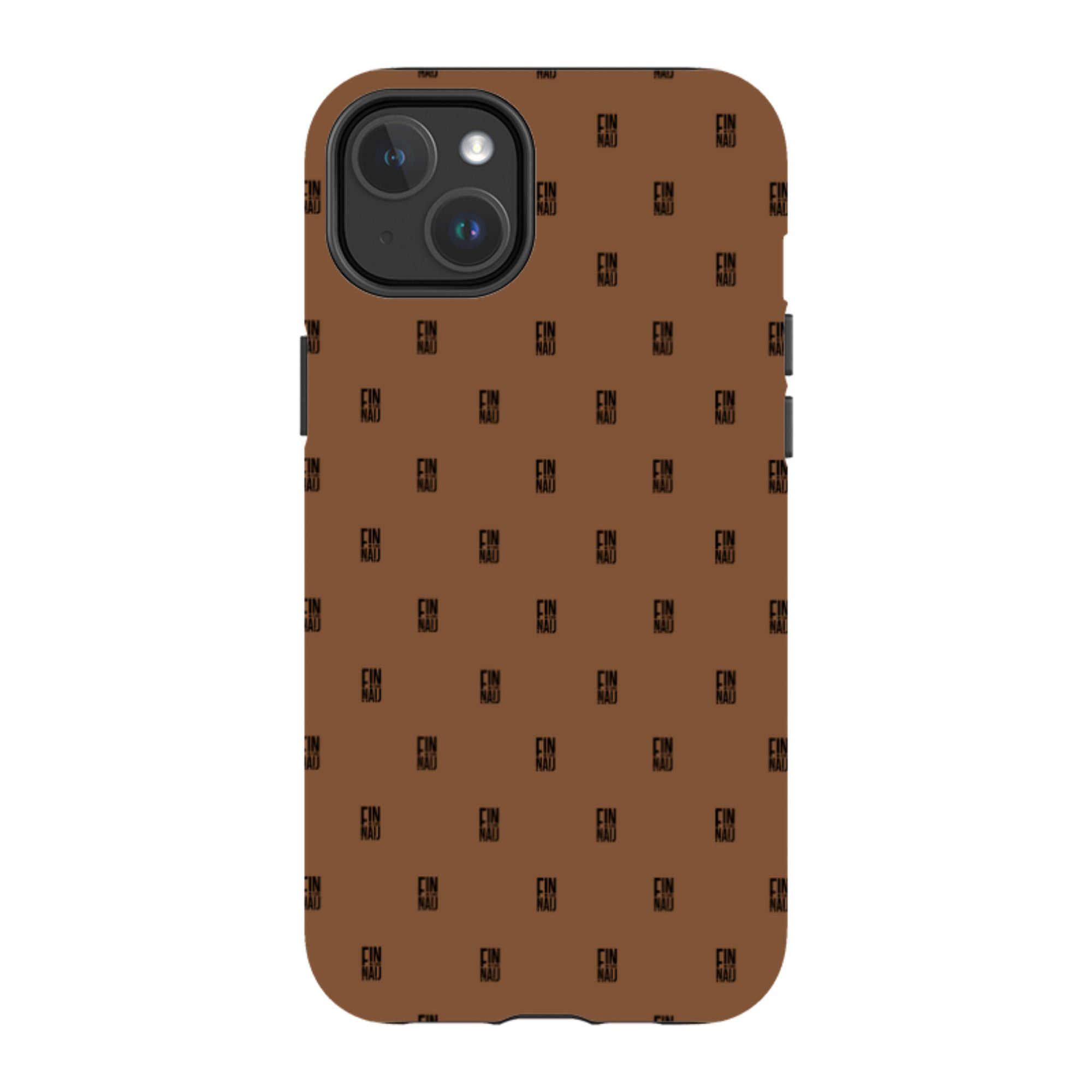 Monogram Chocolate Lover — iPhone 14 Plus Magsafe Tough Case — Finnaij